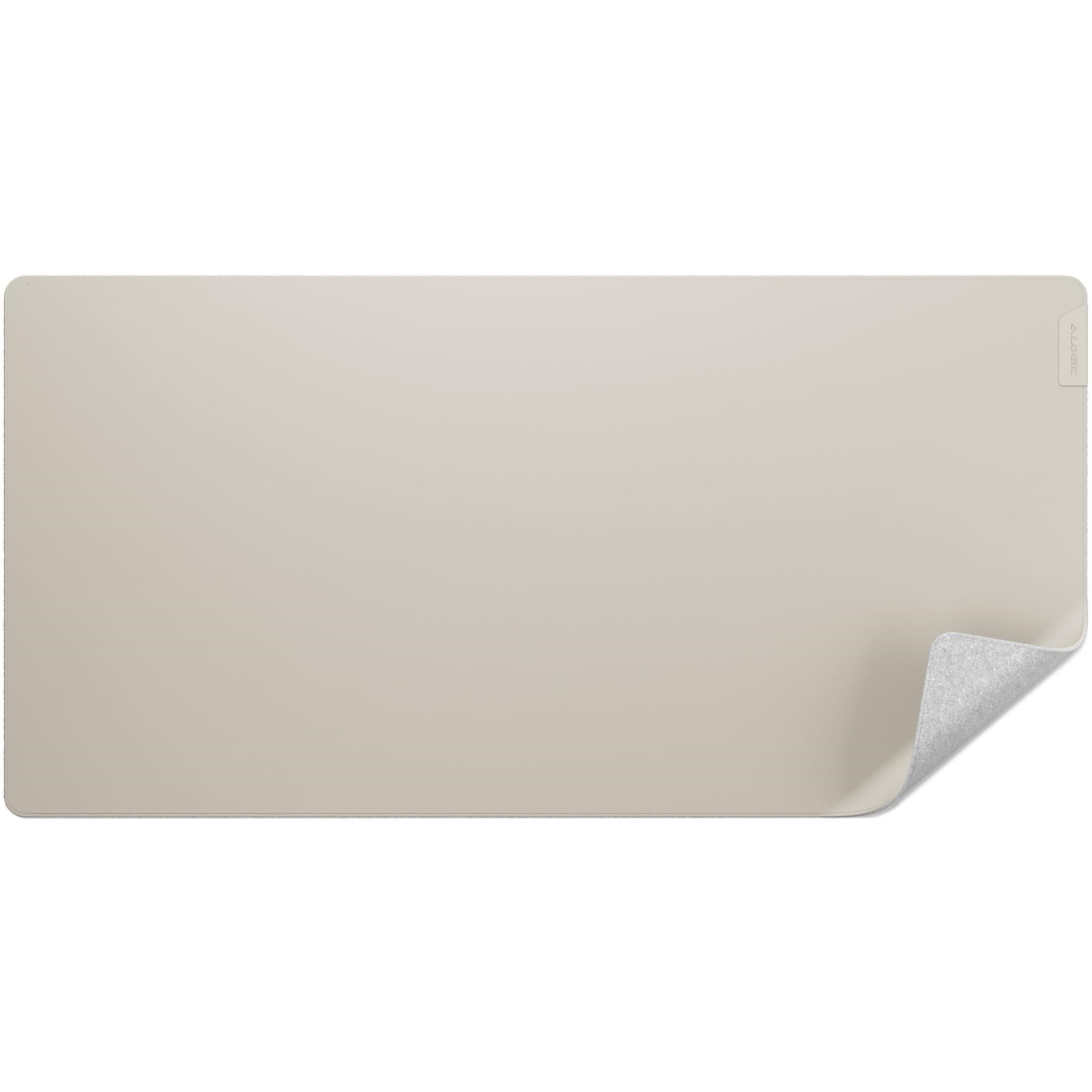 Alogic Duo Reversible Desk Mat with Premium Felt and Vegan Leather ( Light Grey/Vanilla)