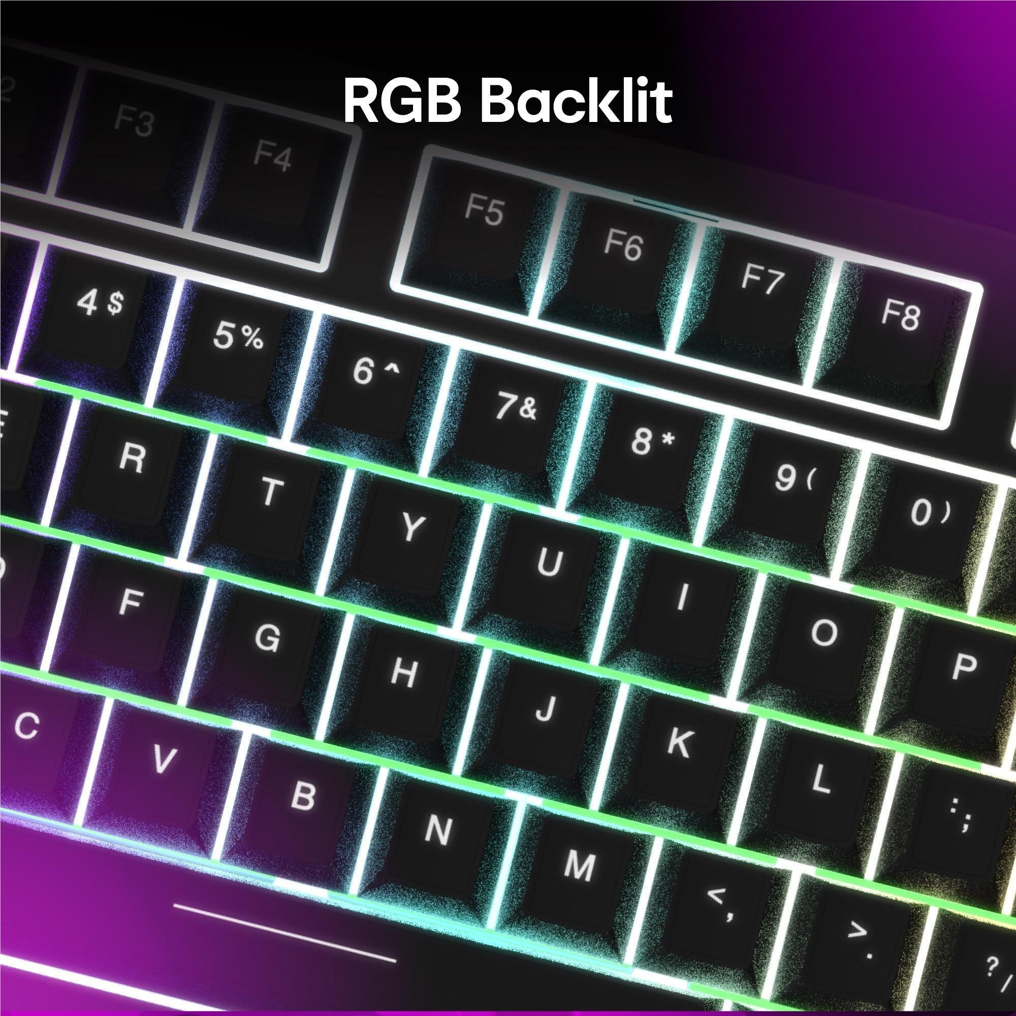 GTEK Storm 75-Key Mechanical Wired TKL Gaming Keyboard