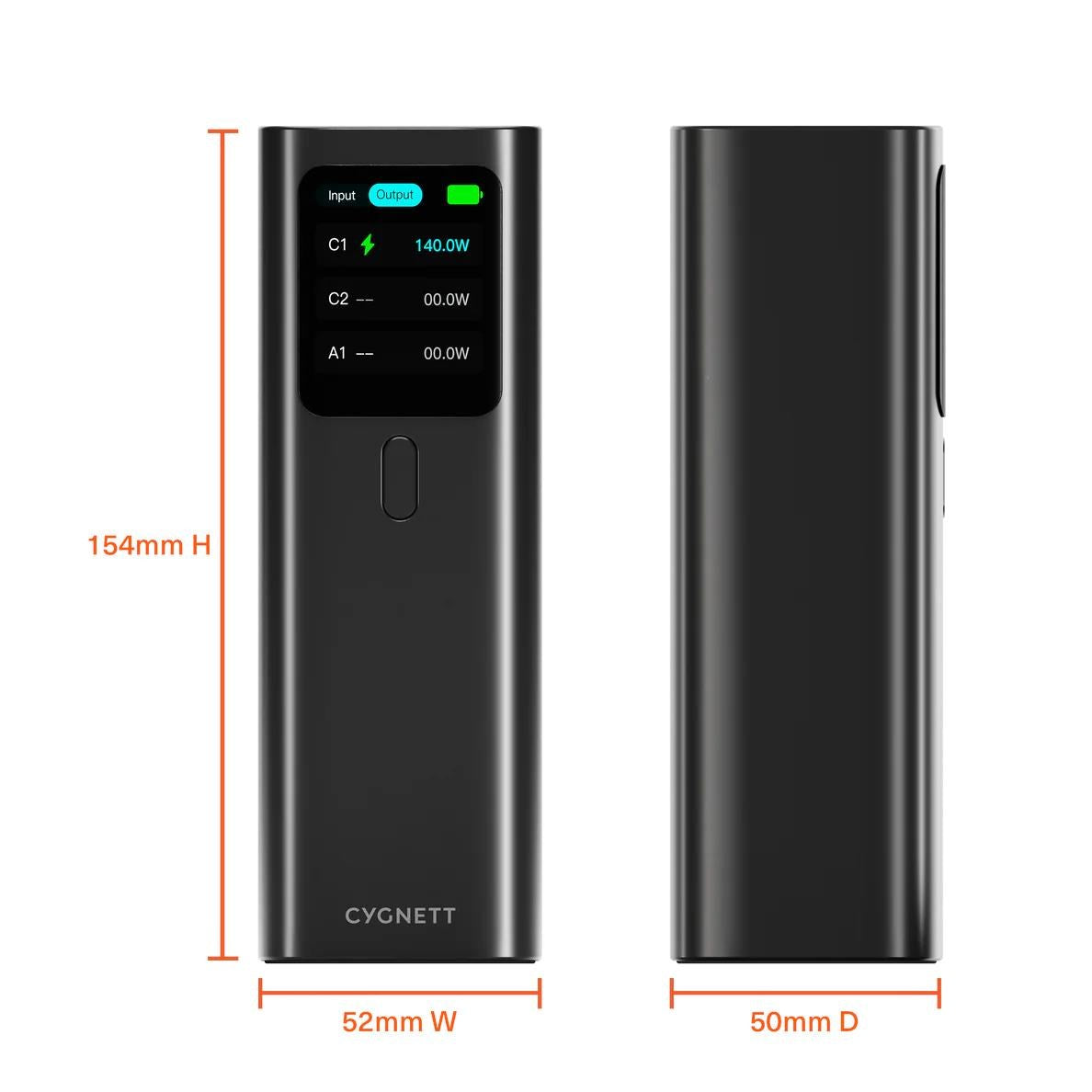 Cygnett Voyager HighPWR 27K mAH 148W Laptop Power Bank with Case (Black)