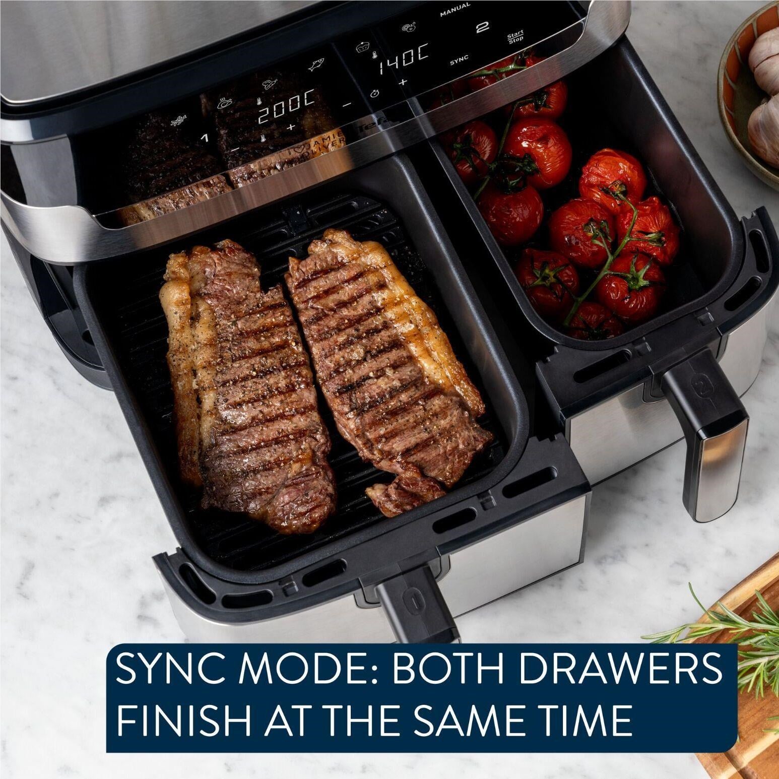 Tefal Jamie Oliver 8.3L Dual Easy Fry & Grill XXL Air Fryer