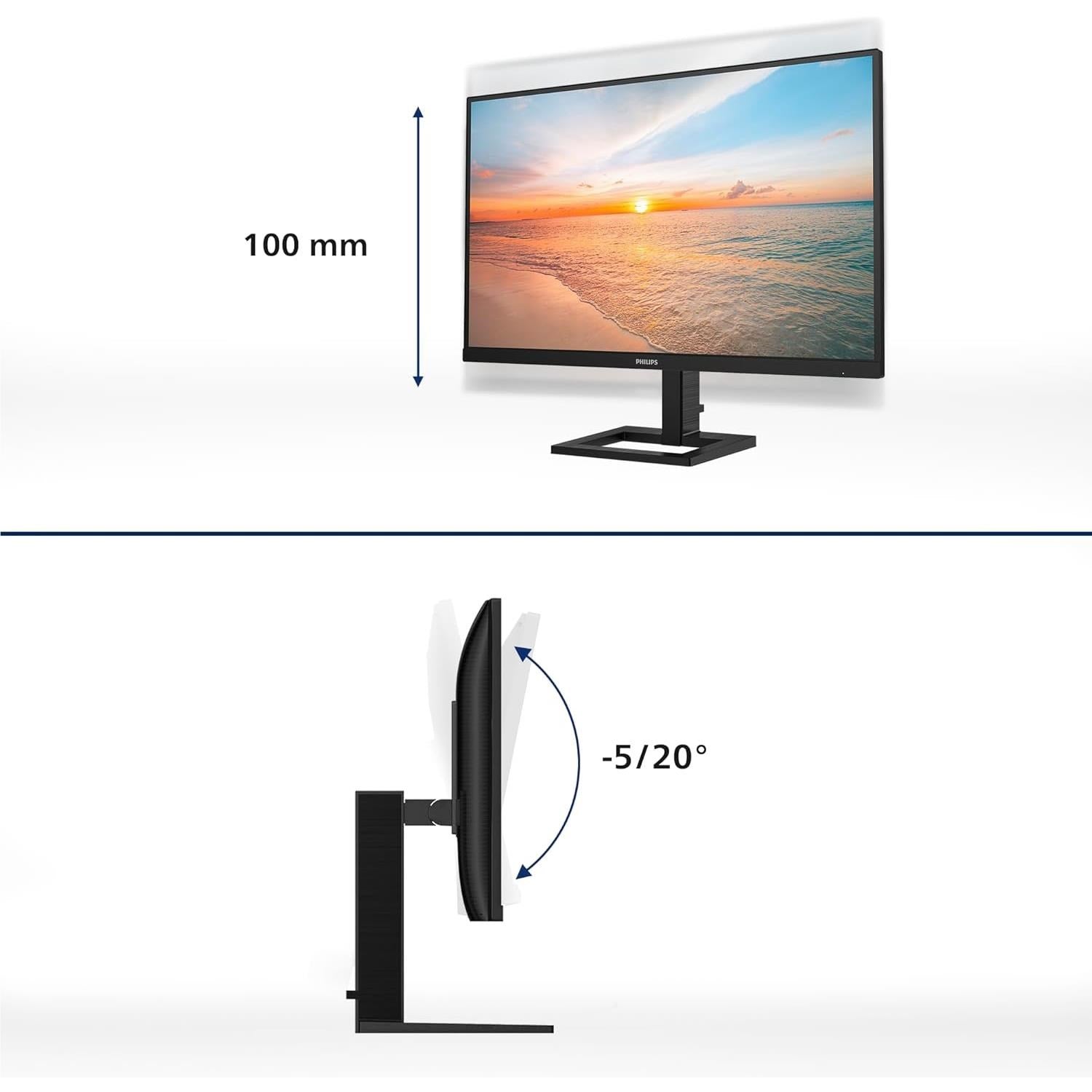 Philips 24E1N1300AE 23.8” FHD 100Hz USB-C Monitor