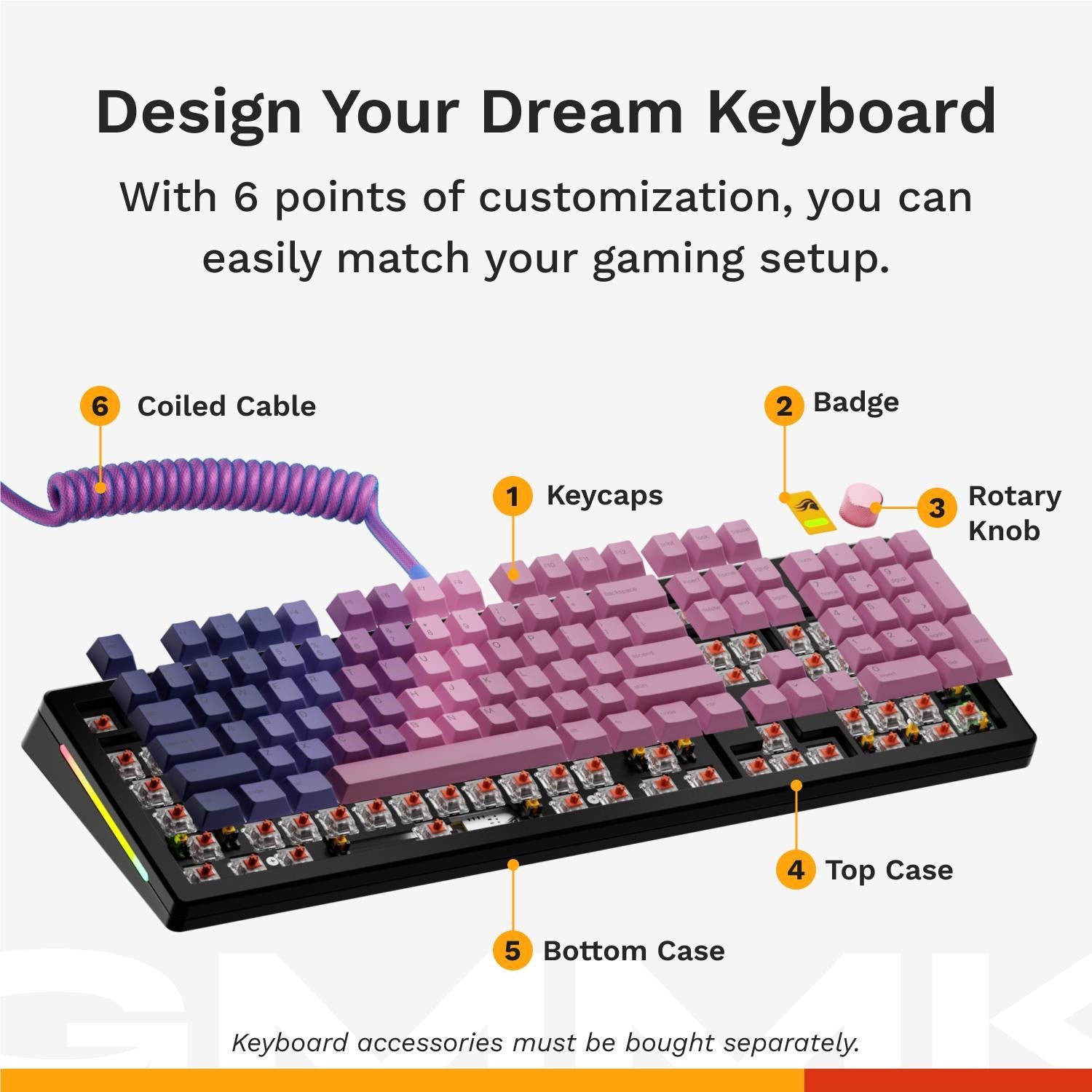 Glorious GMMK 3 100% Prebuilt Wired Gaming Keyboard (Black)