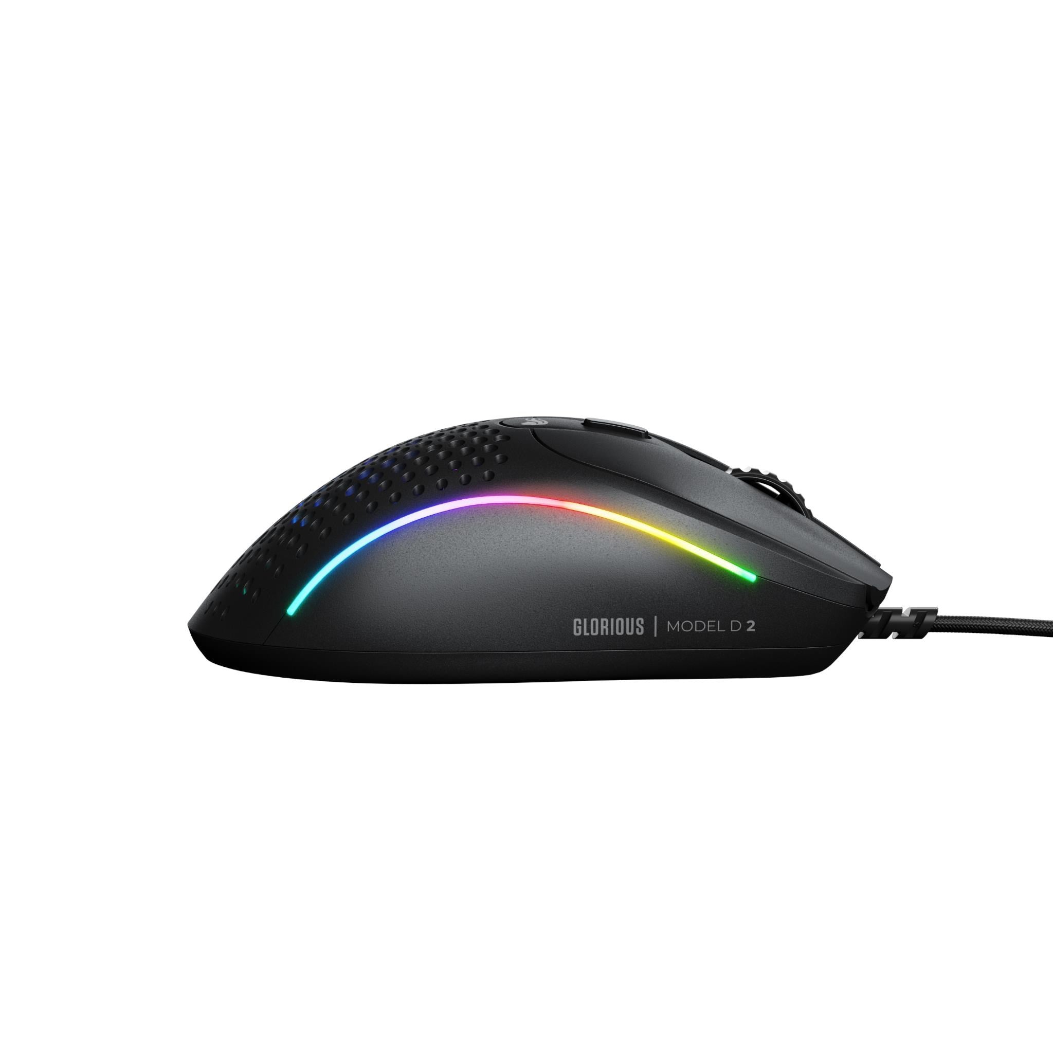 Glorious Model D2 Wired Gaming Mouse (Matte Black)