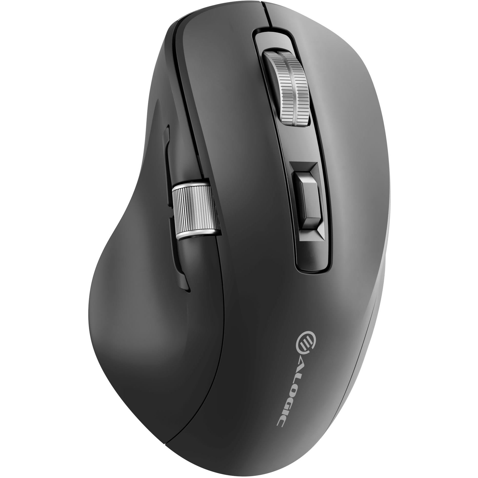 Alogic Apex Bluetooth USB-C Rechargeable 7 Keys Programmable Mouse (Black)