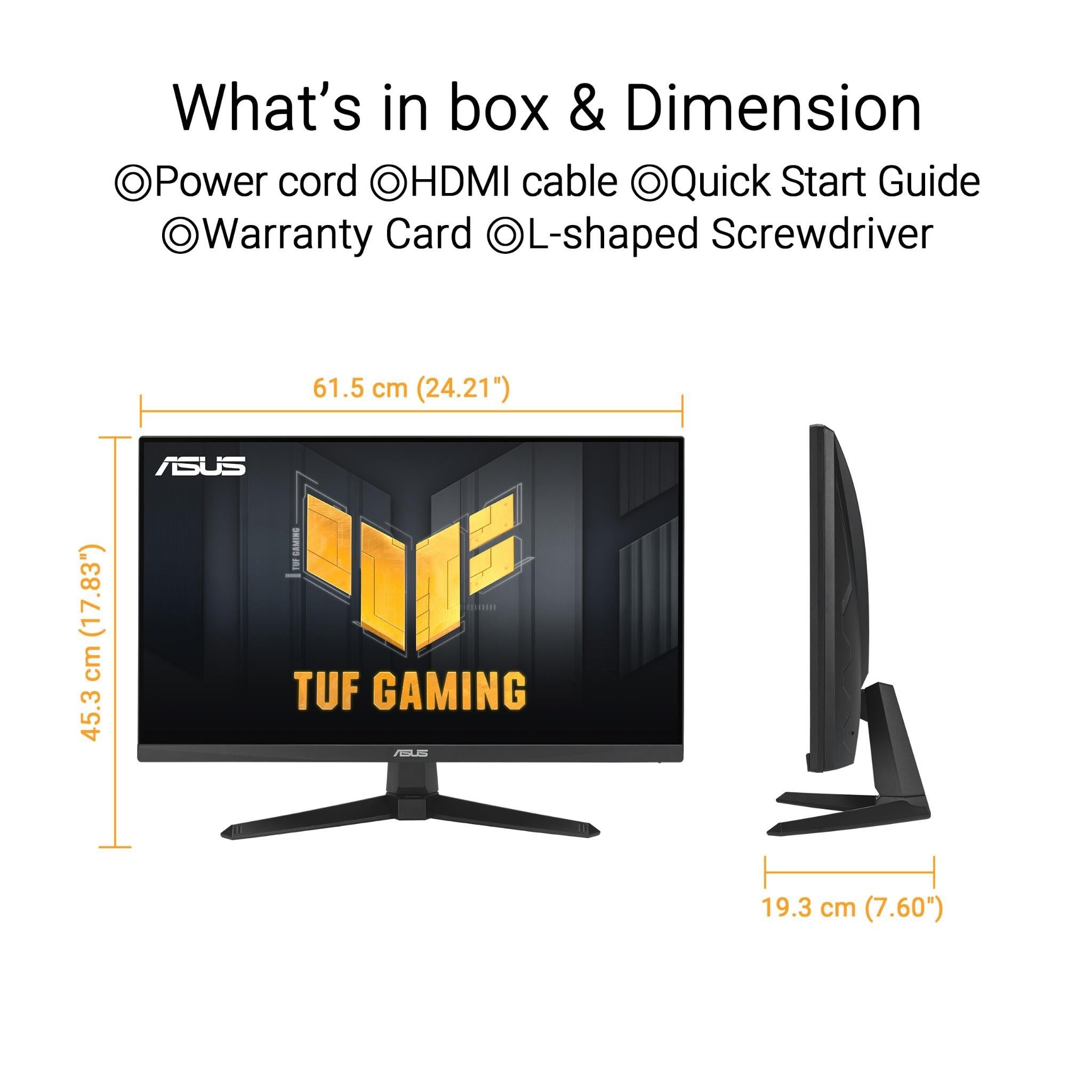 ASUS TUF VG279QE5A 27' FHD 146Hz Gaming Monitor