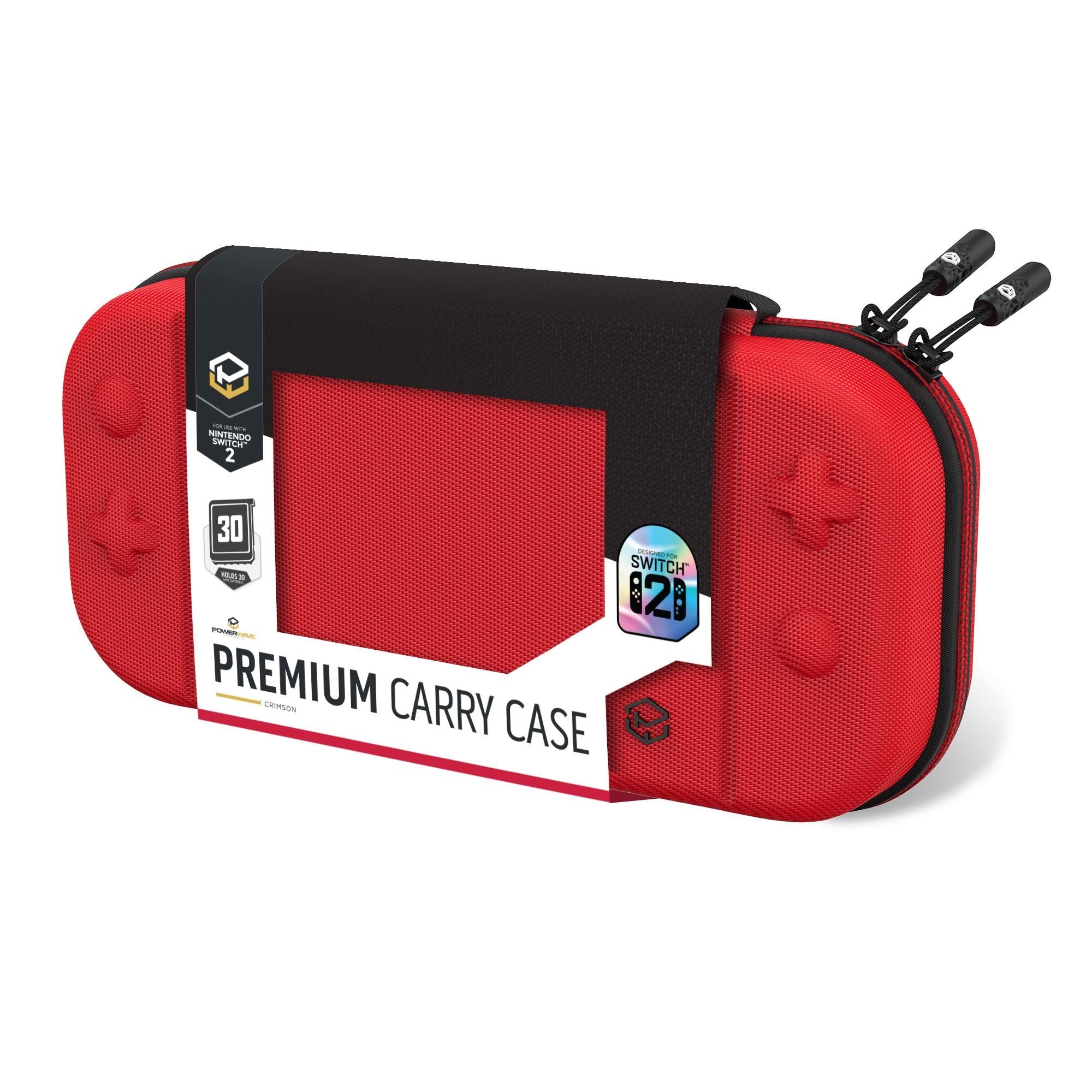Powerwave Premium Carry Case Crimson for Nintendo Switch 2