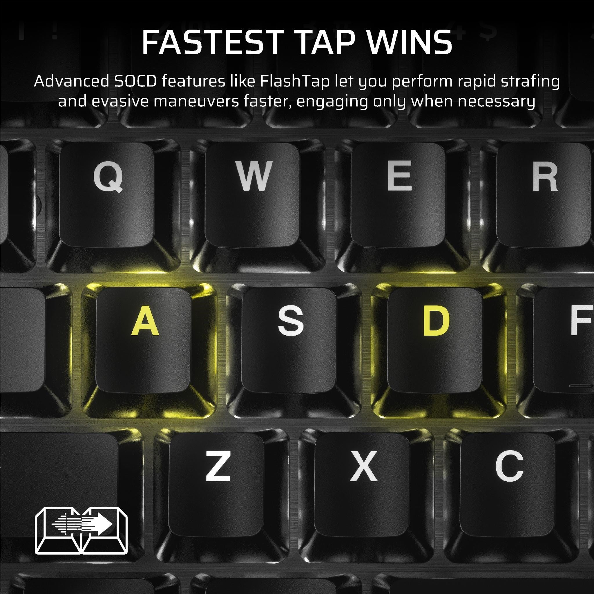 Corsair K70 PRO TKL Tenkeyless Magnetic Mechanical Gaming Keyboard (Black)