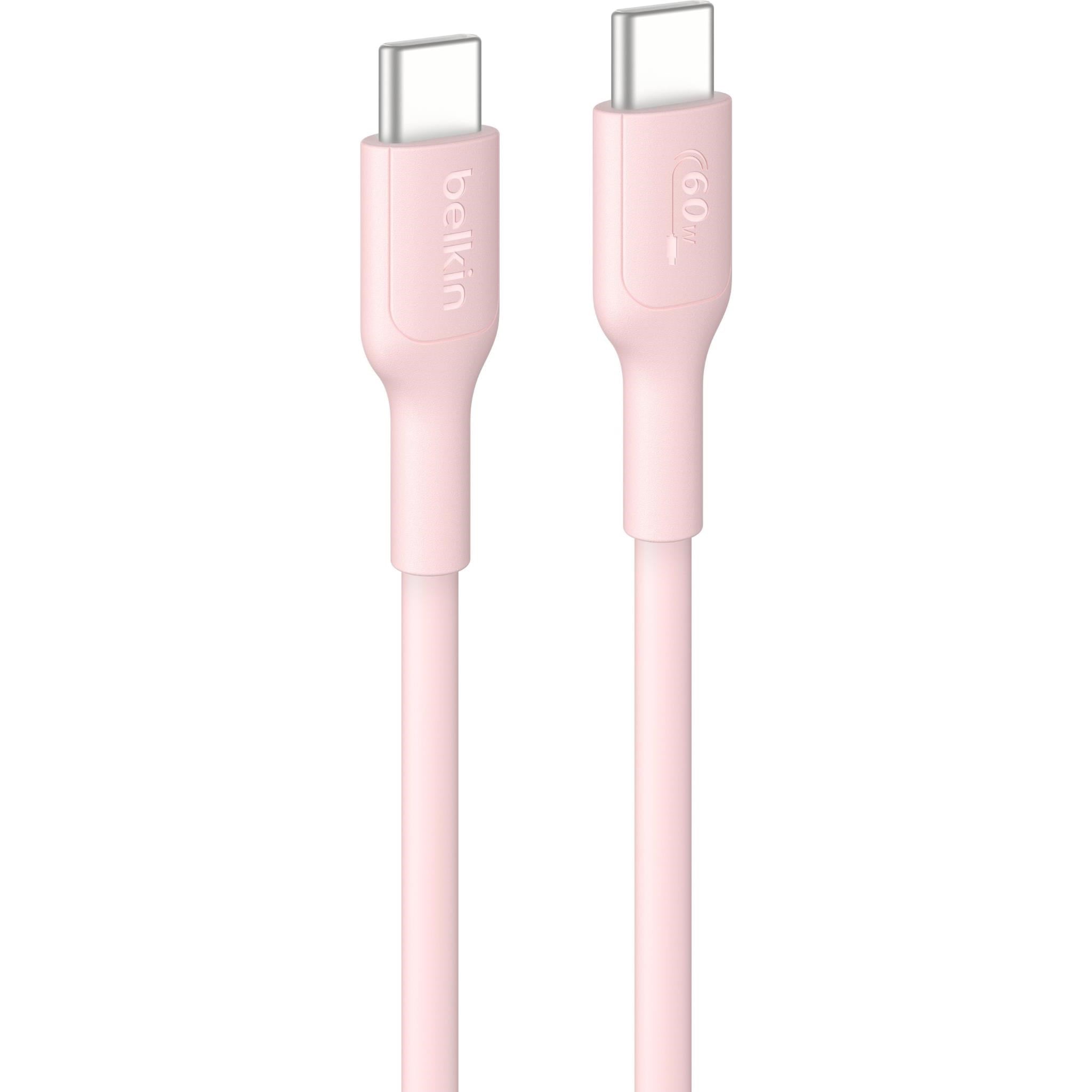 Belkin BoostCharge USB-C 60W 2.0 PCR Cable 1m (Pink)
