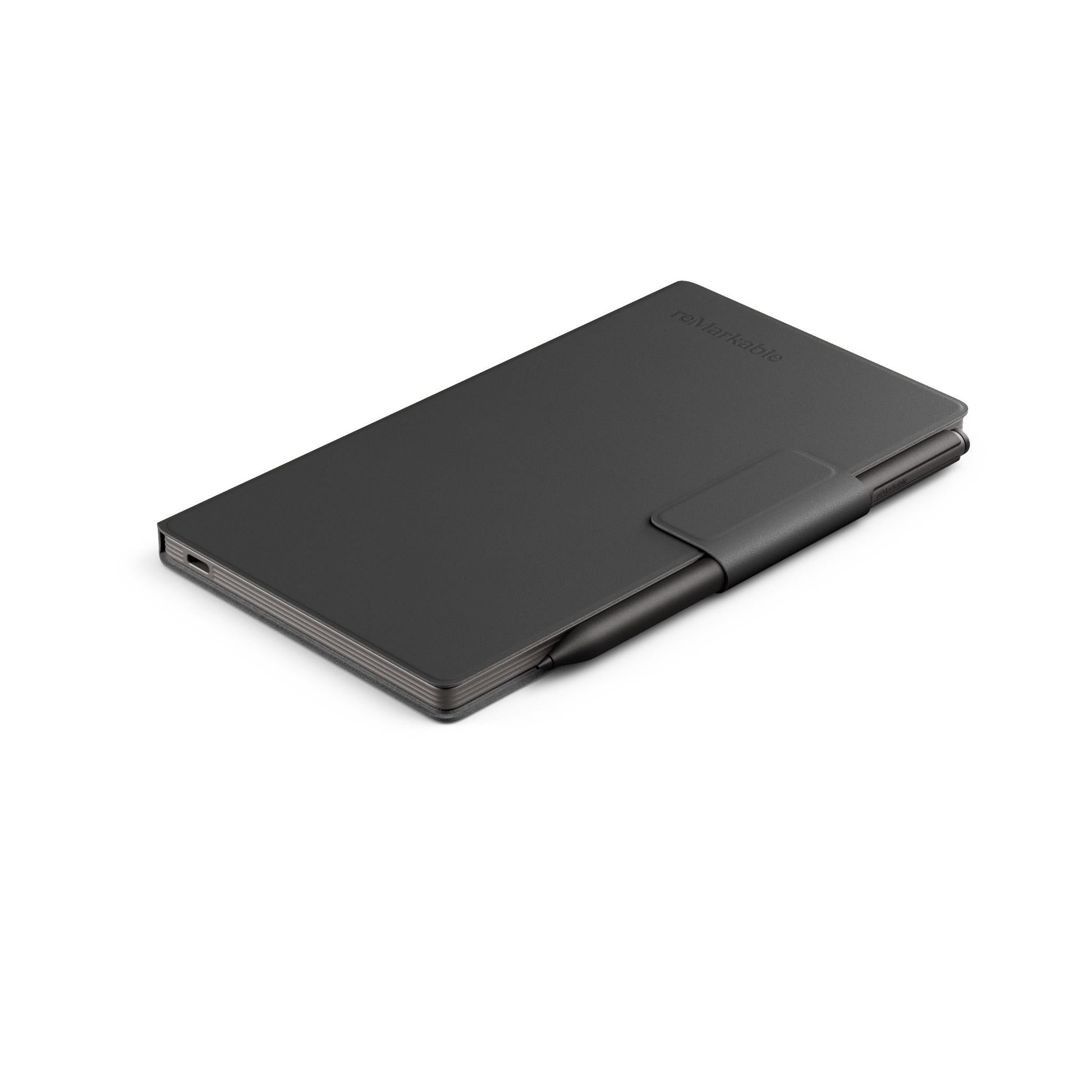 reMarkable Premium Leather Book Folio for reMarkable Paper Pro Move (Black)