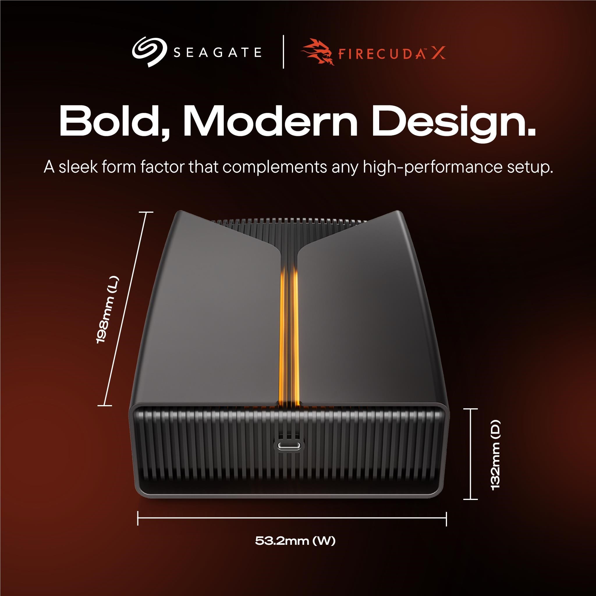 Seagate FireCuda X Vault USB-C External Gaming Hard Drive 20TB