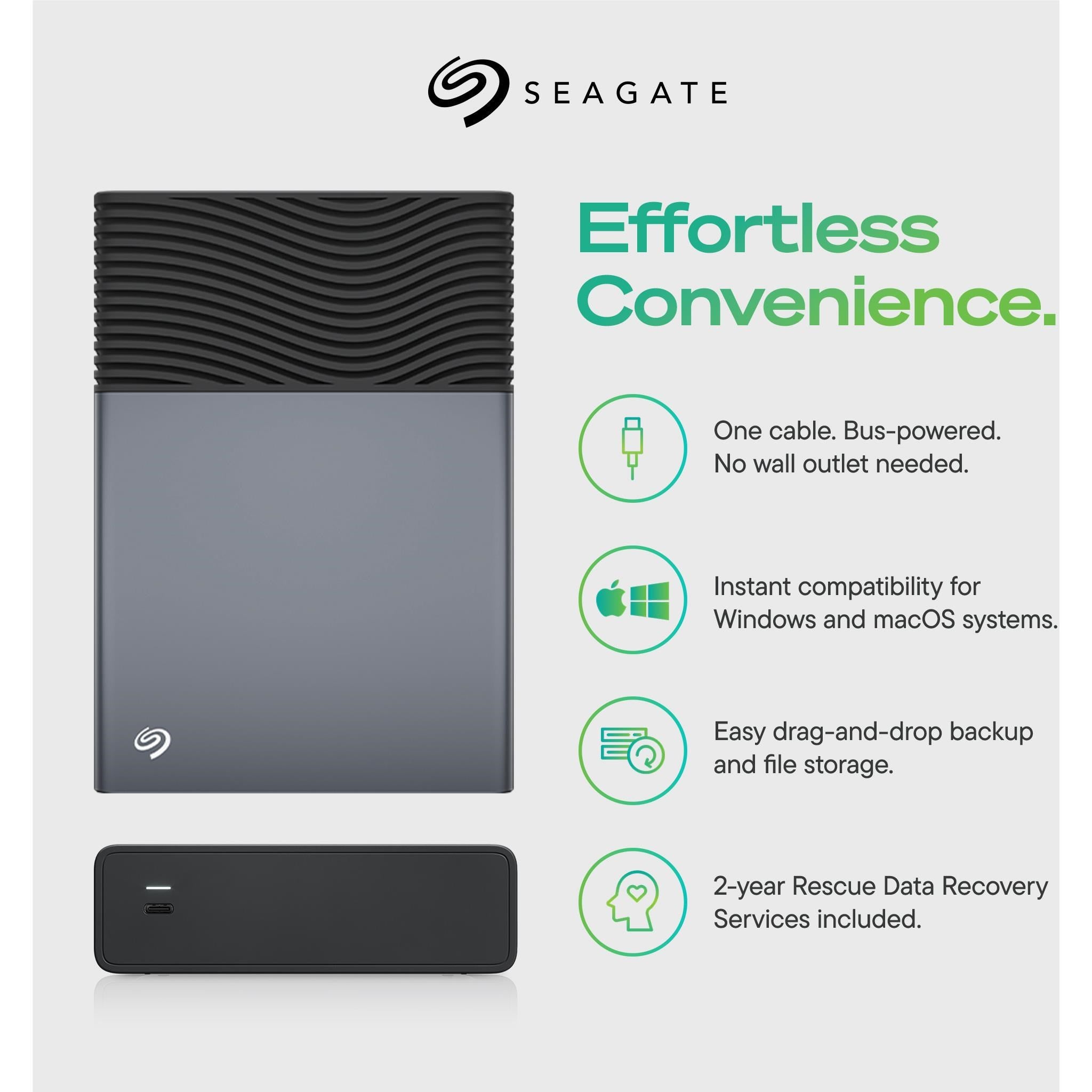 Seagate One Touch USB-C Desktop Storage 8TB