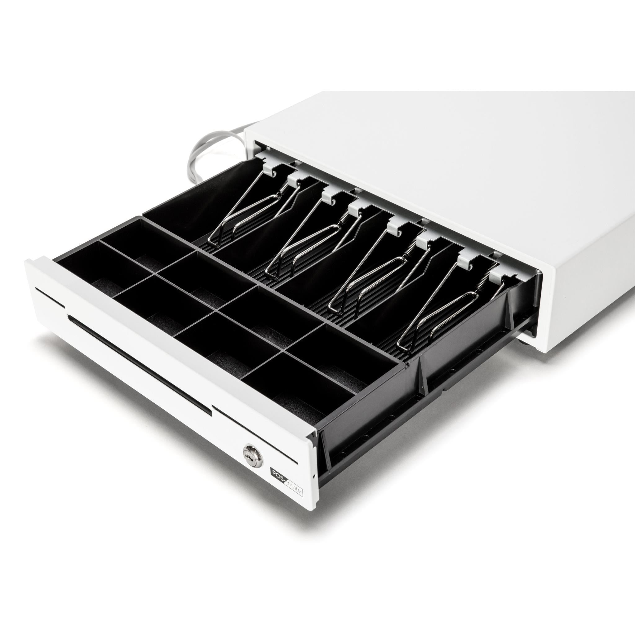 POS-mate Printer Driven Cash Drawer (Gloss White)