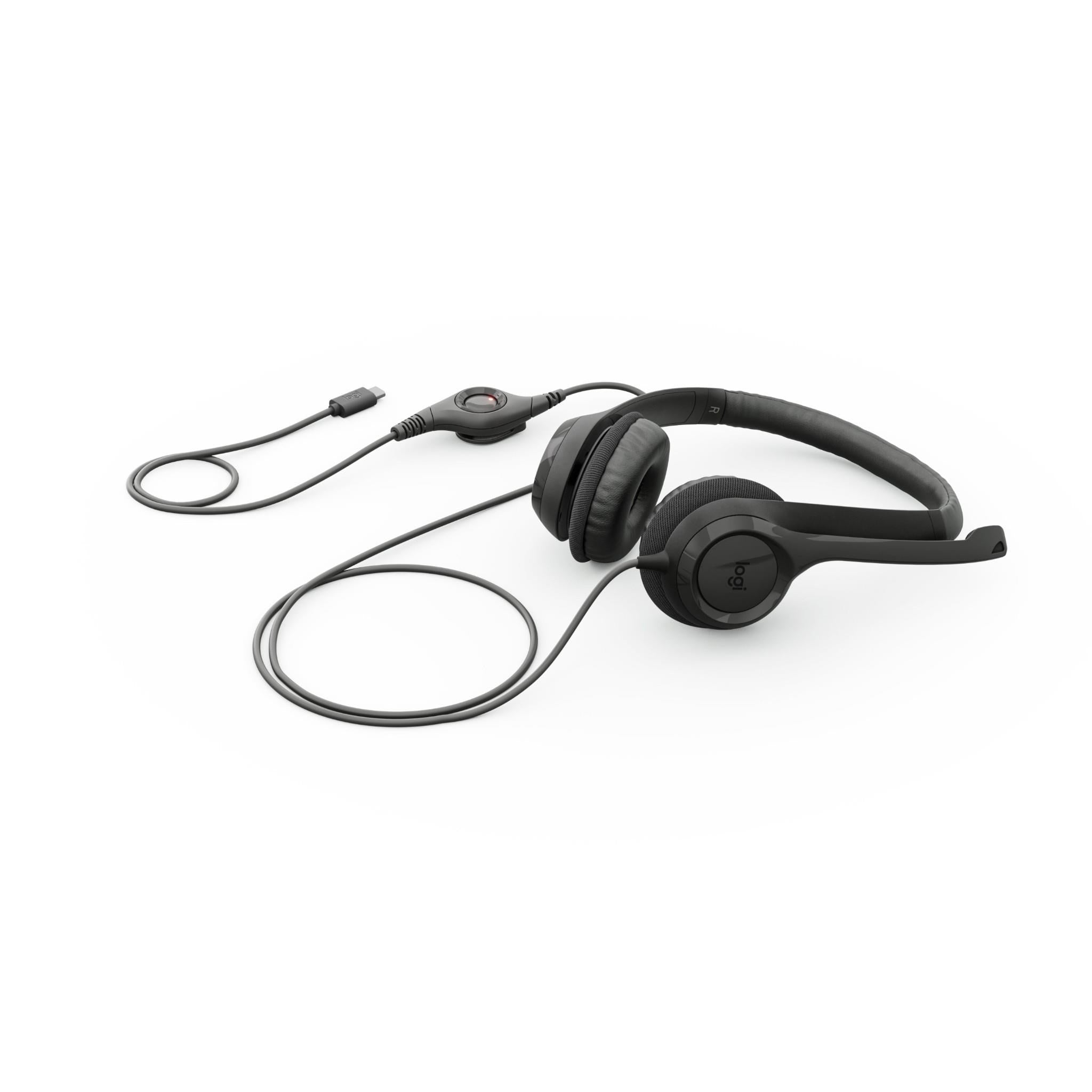 Logitech H390 USB-C Headset (Black)