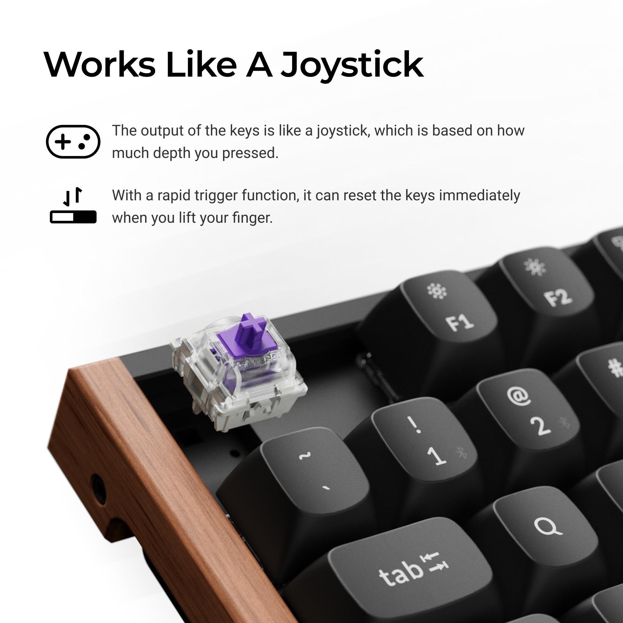 Keychron K8 HE TKL Wireless Magnetic Switch Custom Keyboard (White)