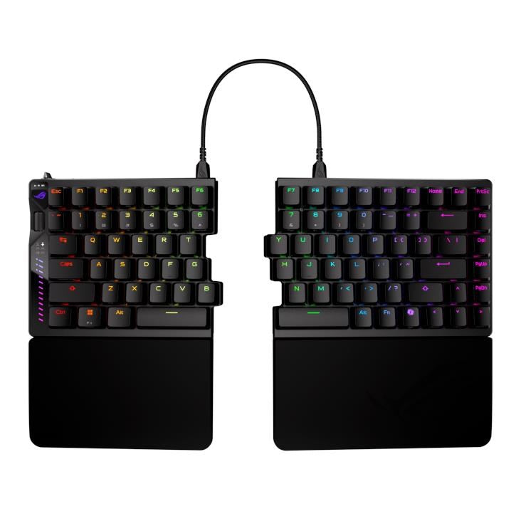 ROG Falcata 75% Split Gaming Keyboard with Hot-Swappable ROG HFX V2 (Magnetic Switches)