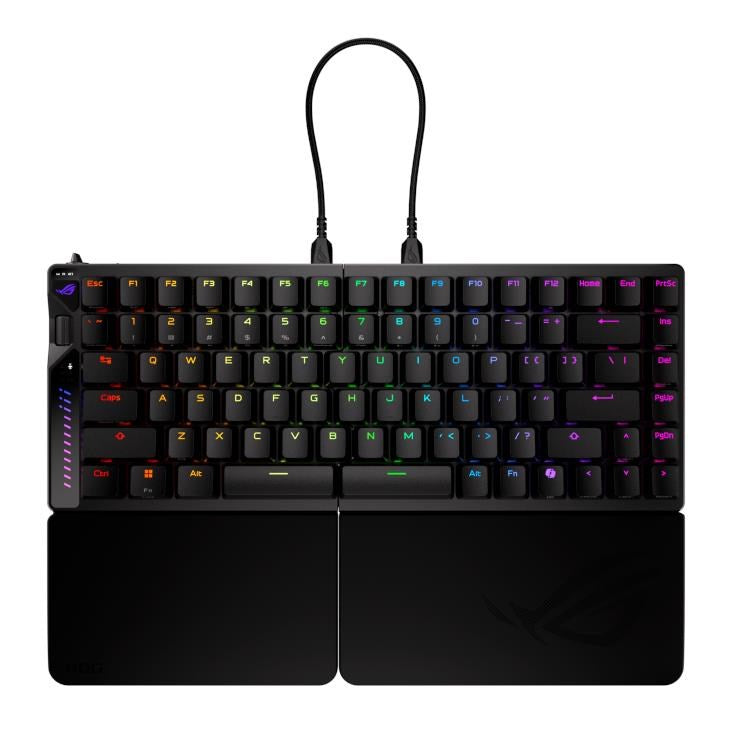 ROG Falcata 75% Split Gaming Keyboard with Hot-Swappable ROG HFX V2 (Magnetic Switches)