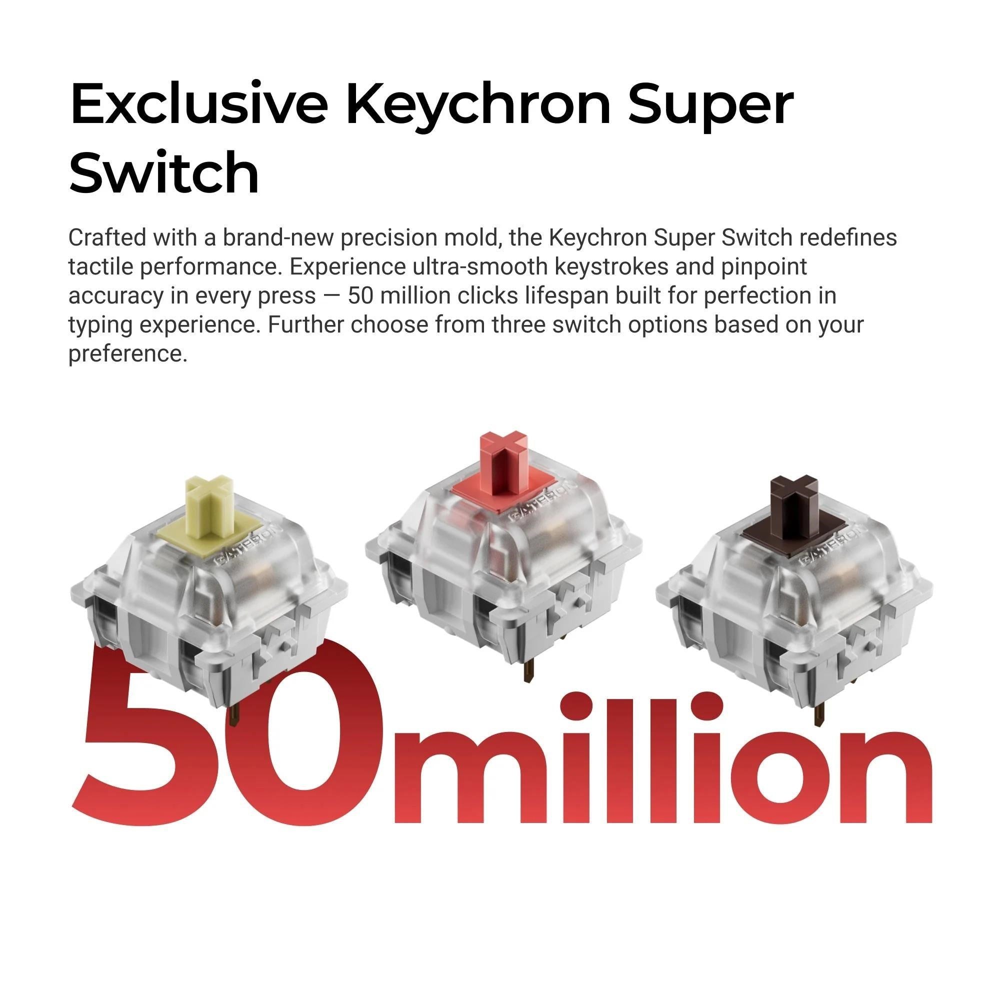 Keychron C3 Pro 8K Hot-Swap QMK Wired Custom Mechanical Keyboard (Brown Switch)
