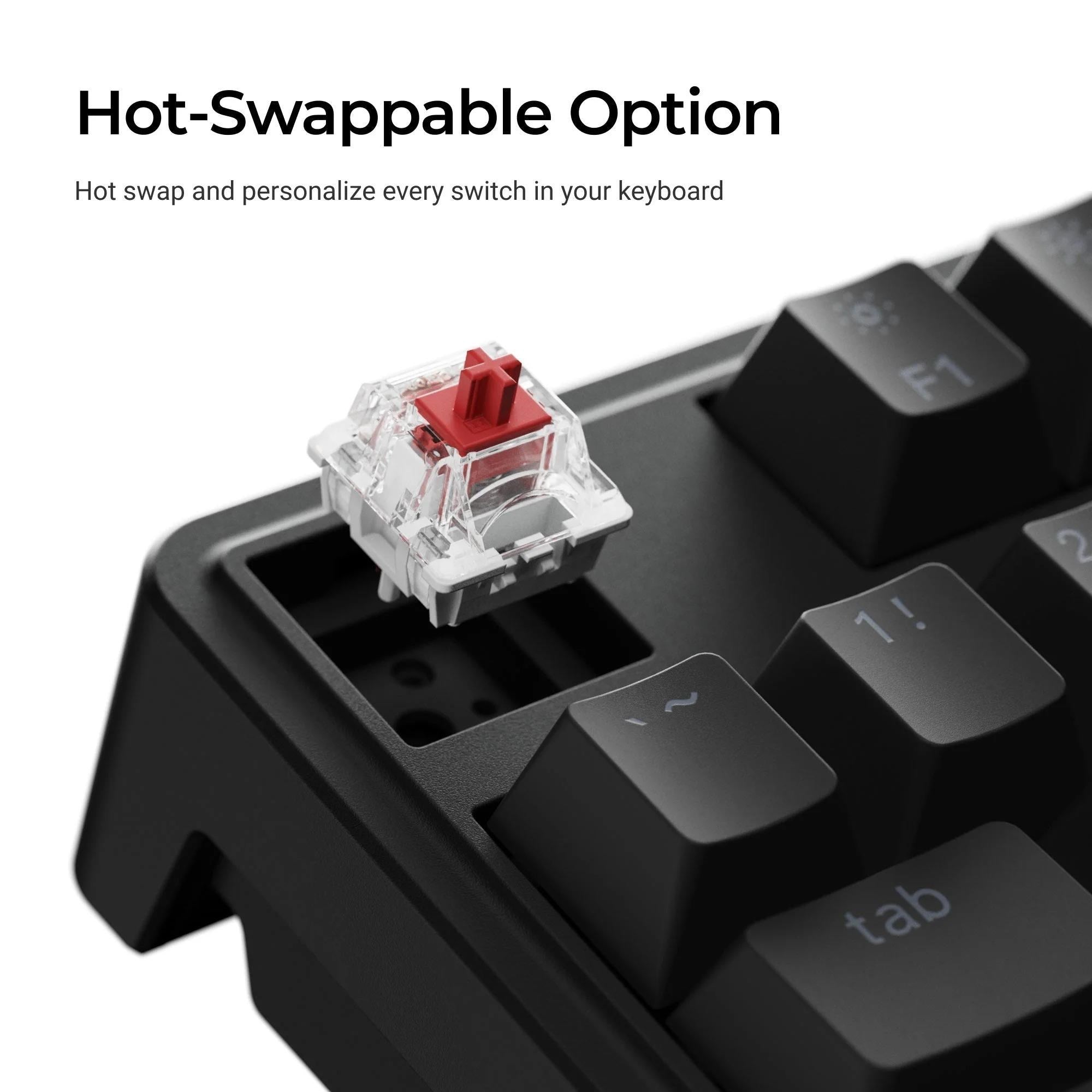 Keychron C3 Pro 8K Hot-Swap QMK Wired Custom Mechanical Keyboard (Brown Switch)