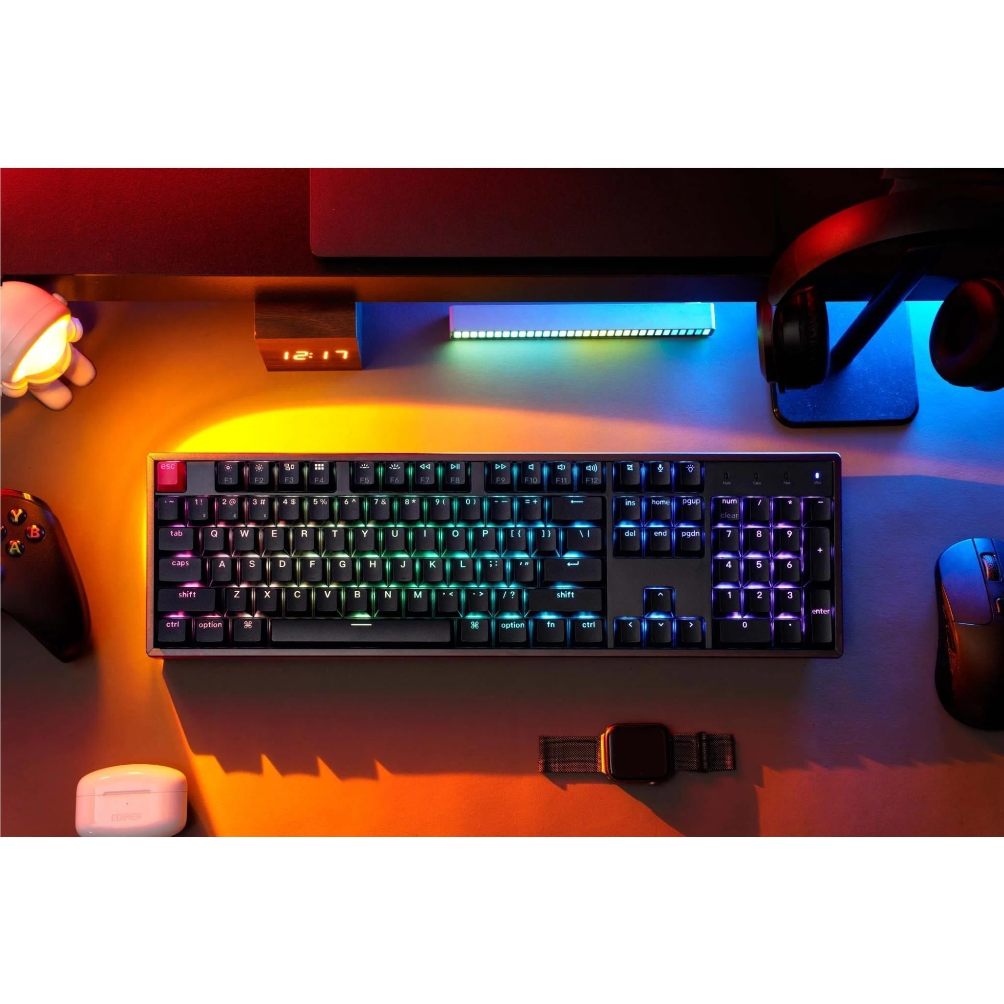 Keychron K10v2 Full Size Wireless Mechanical Keyboard with Aluminium Frame (Brown switch)