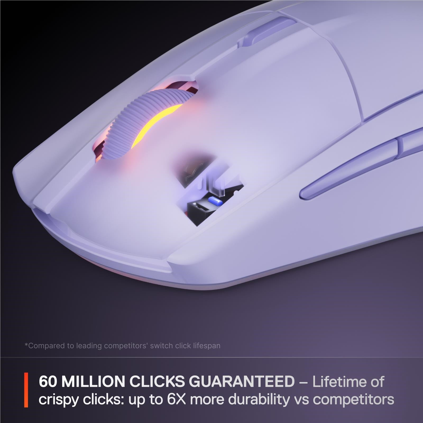 SteelSeries Rival 3 Wireless Gen 2 Gaming Mouse (Lavender)