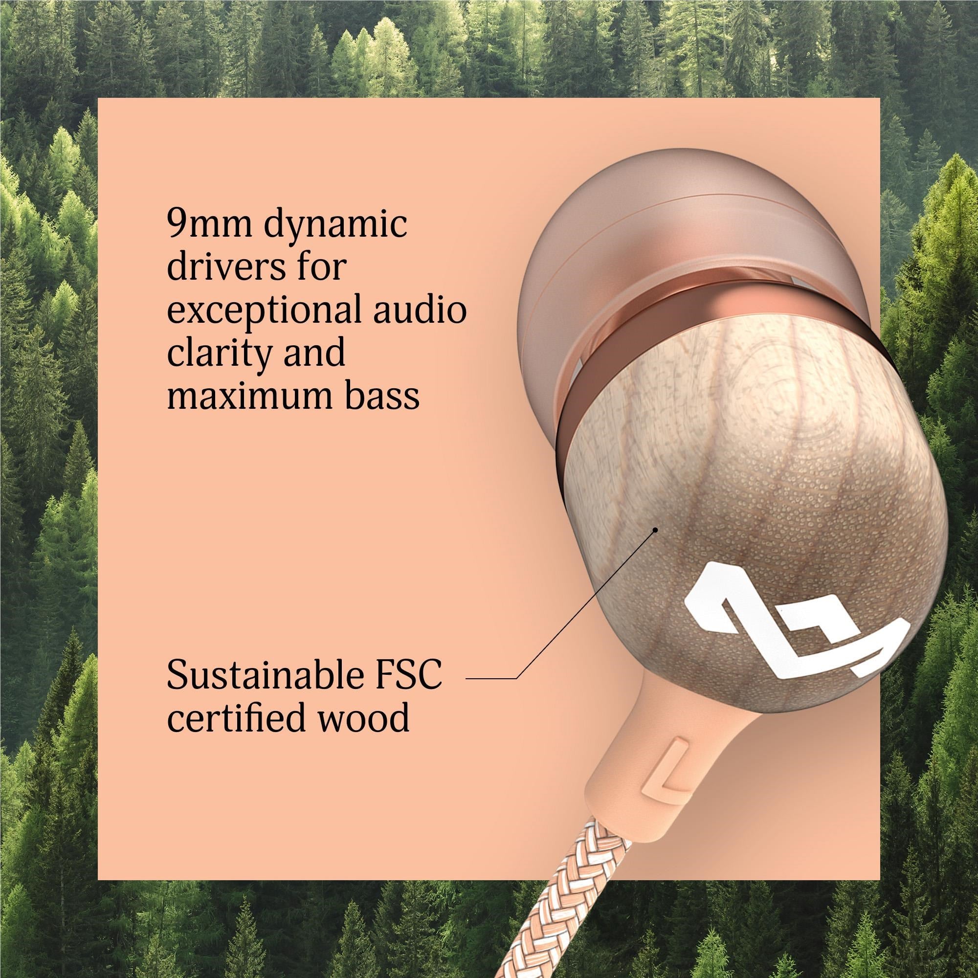 Marley Smile Jamaica USB-C In-Ear Headphones (Copper)