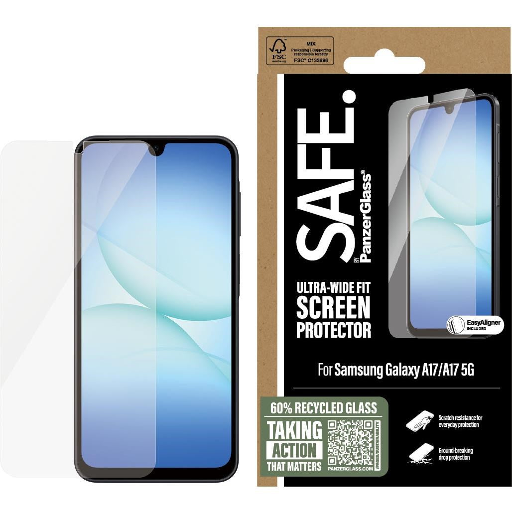 SAFE by PanzerGlass UltraWide Fit Screen Protector for Galaxy A17