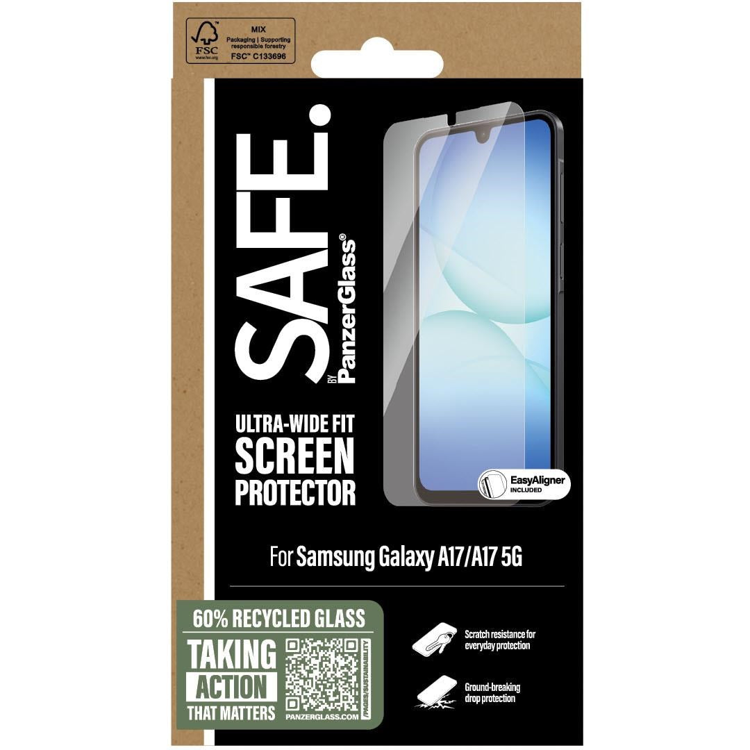 SAFE by PanzerGlass UltraWide Fit Screen Protector for Galaxy A17