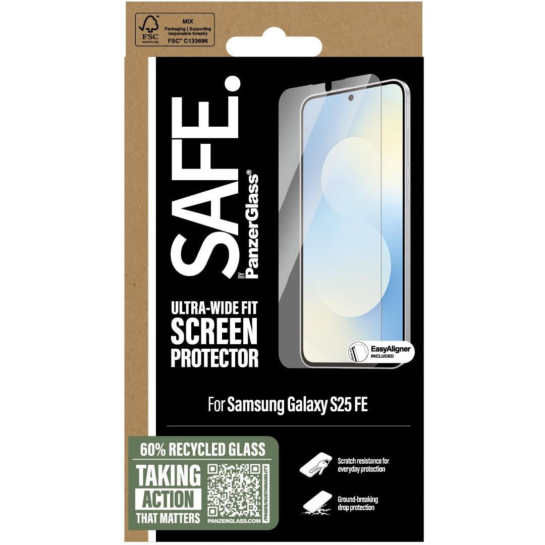 SAFE by PanzerGlass UltraWide Fit Screen Protector for Galaxy S25 FE