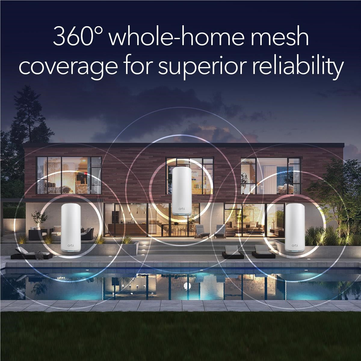 Netgear Orbi 870 Series Tri-Band Mesh Wi-Fi 7 System (3 Pack)