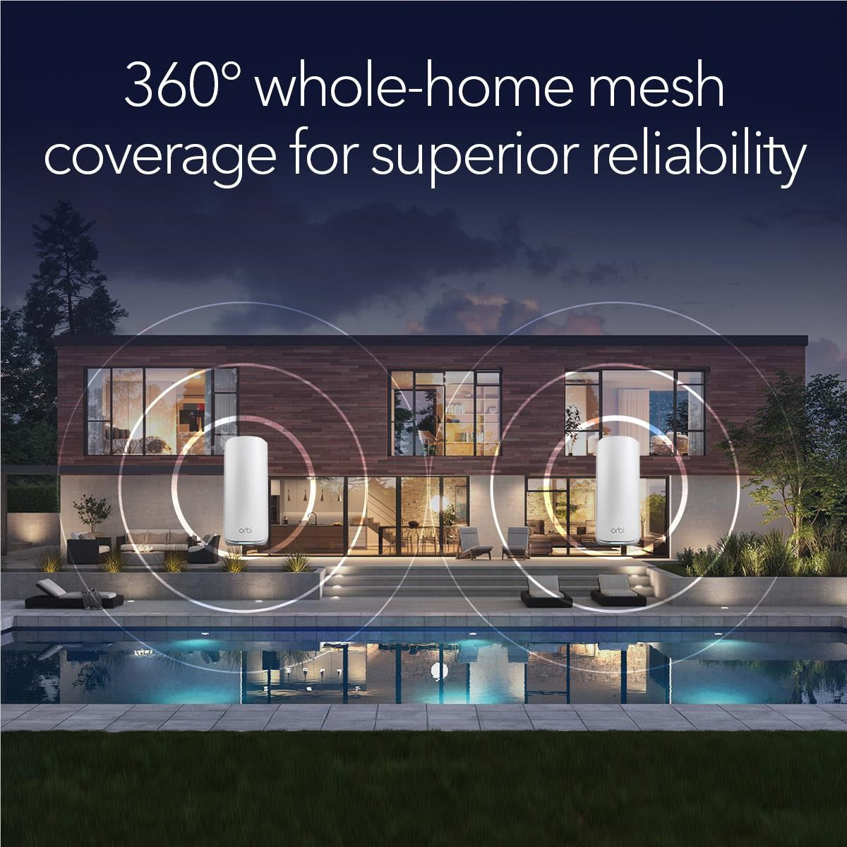 Netgear Orbi 870 Series Tri-Band Mesh Wi-Fi 7 System (2 Pack)