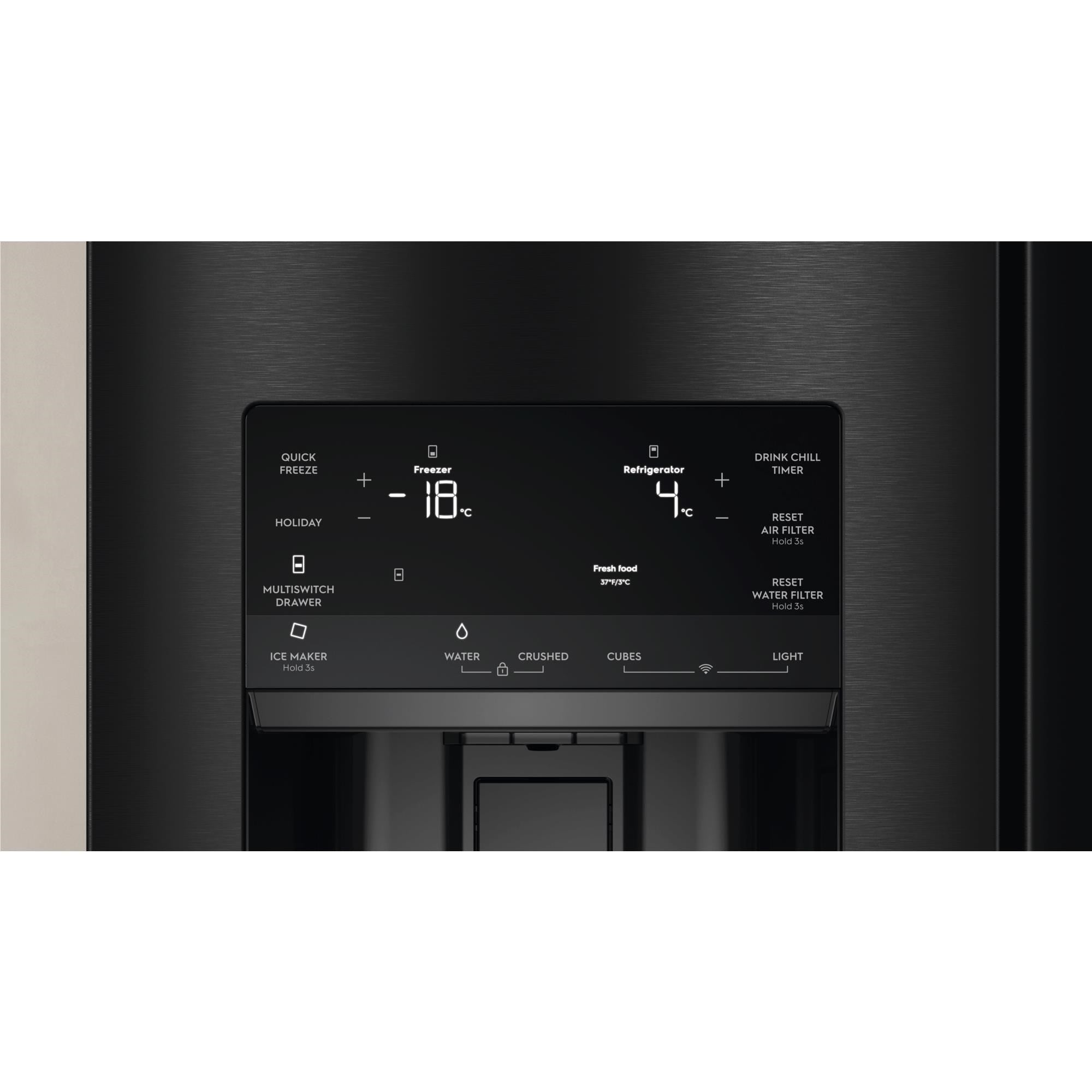 Electrolux EHE6191BB 609L UltimateTaste 900 French door fridge (Matte Black)