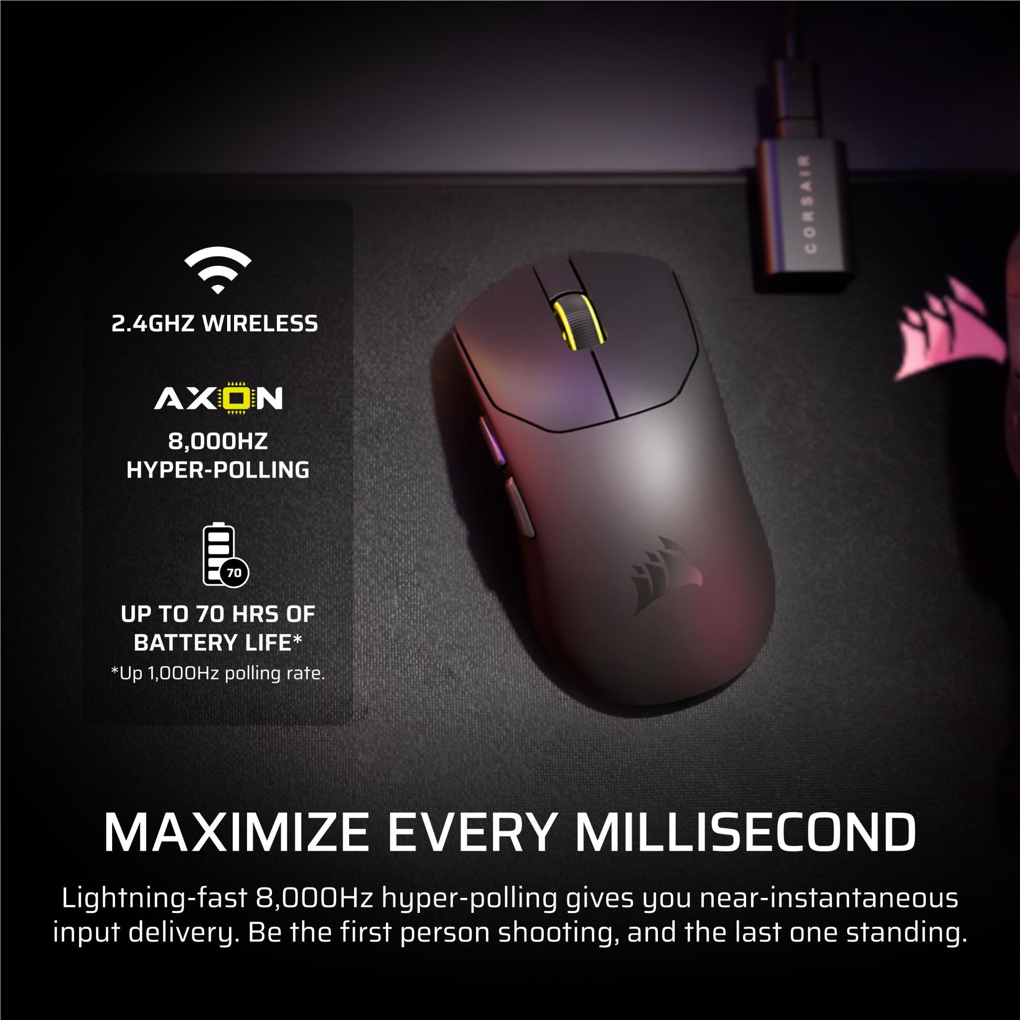 Corsair Sabre V2 Pro Ultralight Wireless Gaming Mouse (White)