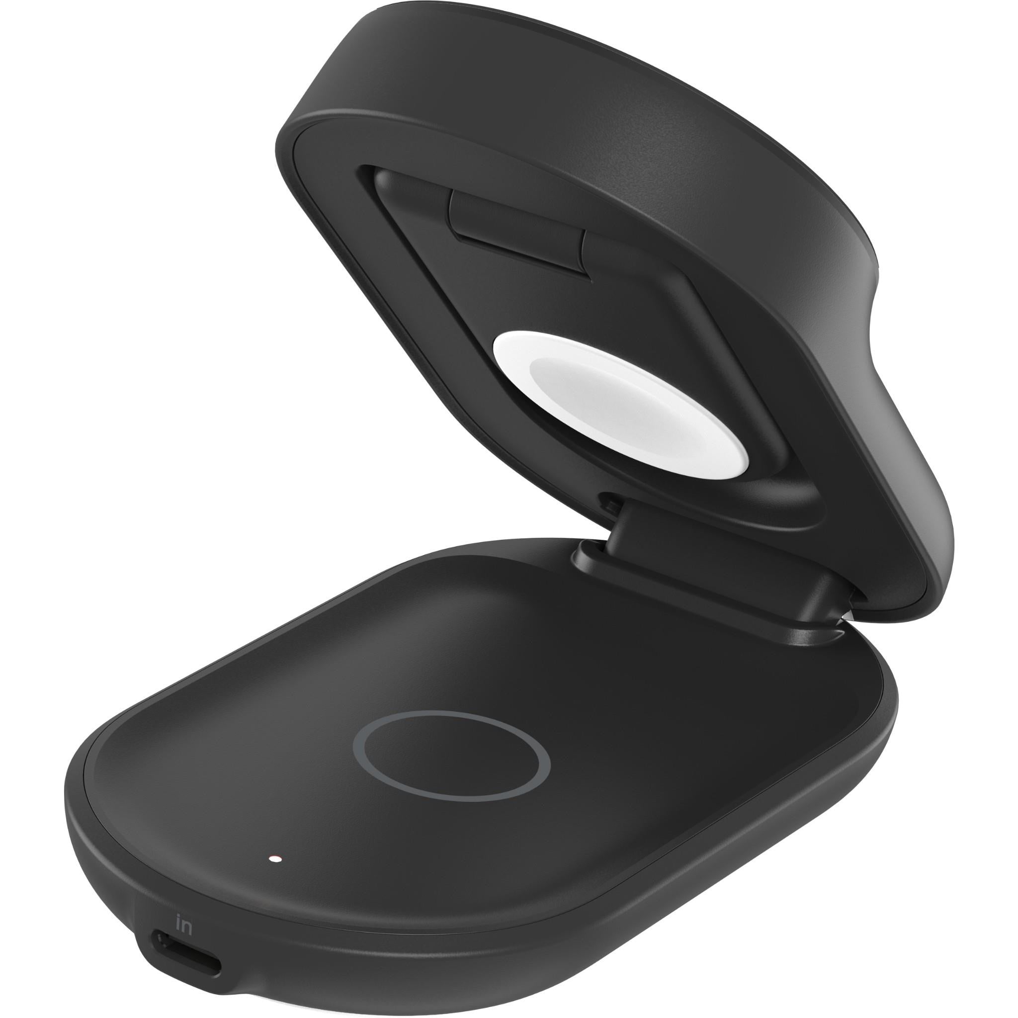 Belkin UltraCharge 3-in-1 Foldable Qi2 25W Magnetic Charger (Black)