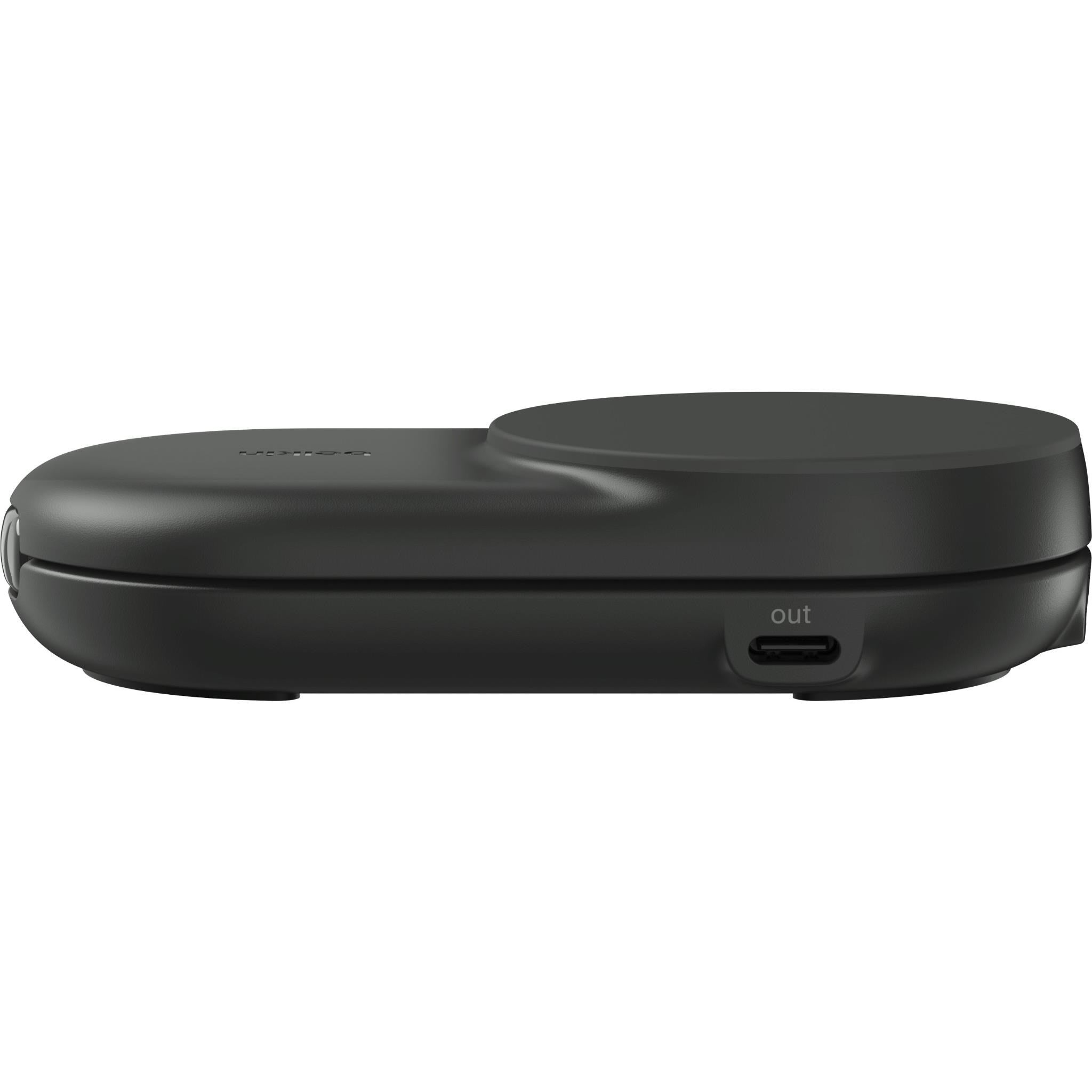 Belkin UltraCharge 2-in-1 Foldable Qi2 25W Magnetic Charger (Black)
