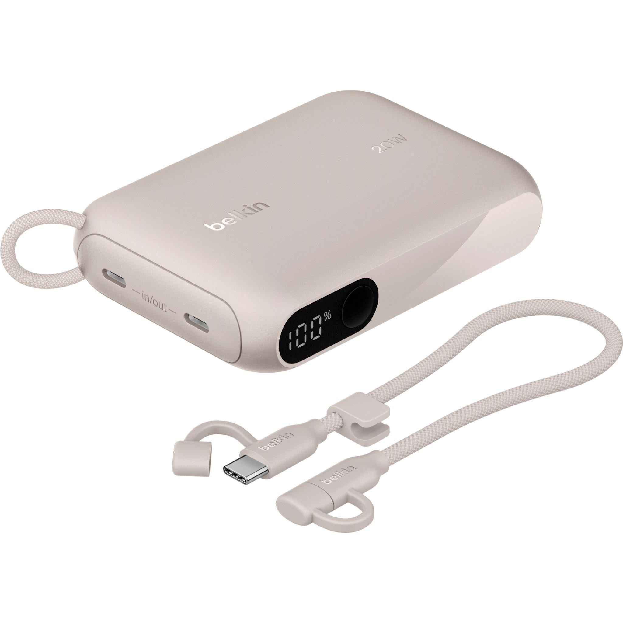 Belkin BoostCharge 10K Power Bank with Display (Sand)