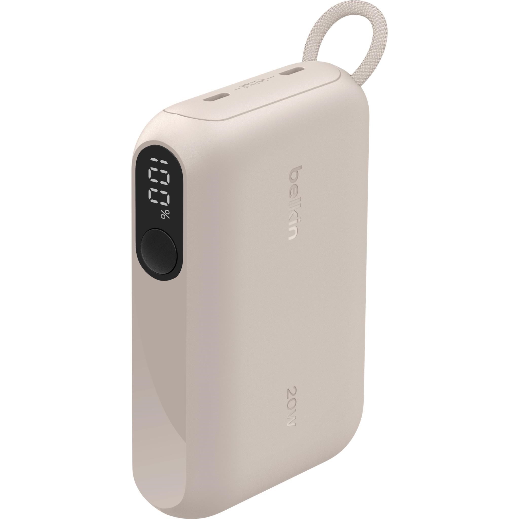 Belkin BoostCharge 10K Power Bank with Display (Sand)