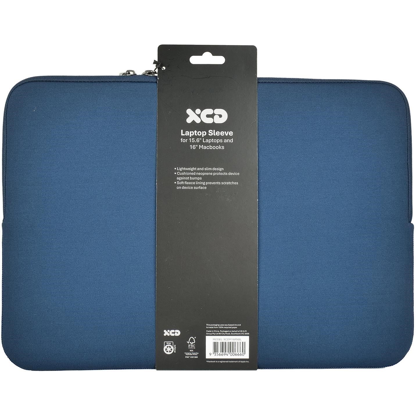 XCD Neoprene 16' Laptop Sleeve (Blue)