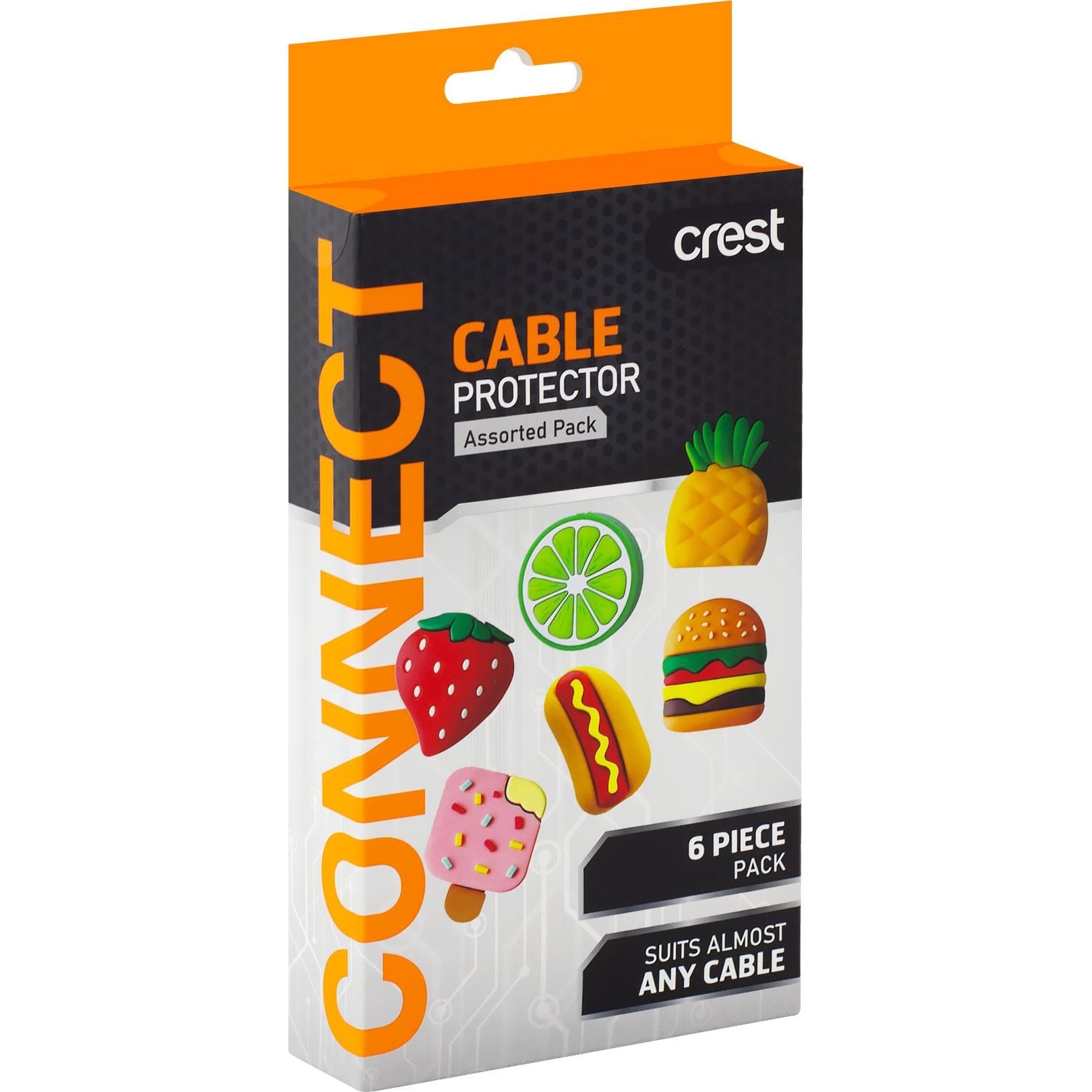 Crest Cable Protectors Novelty Food (Assorted 6pc)