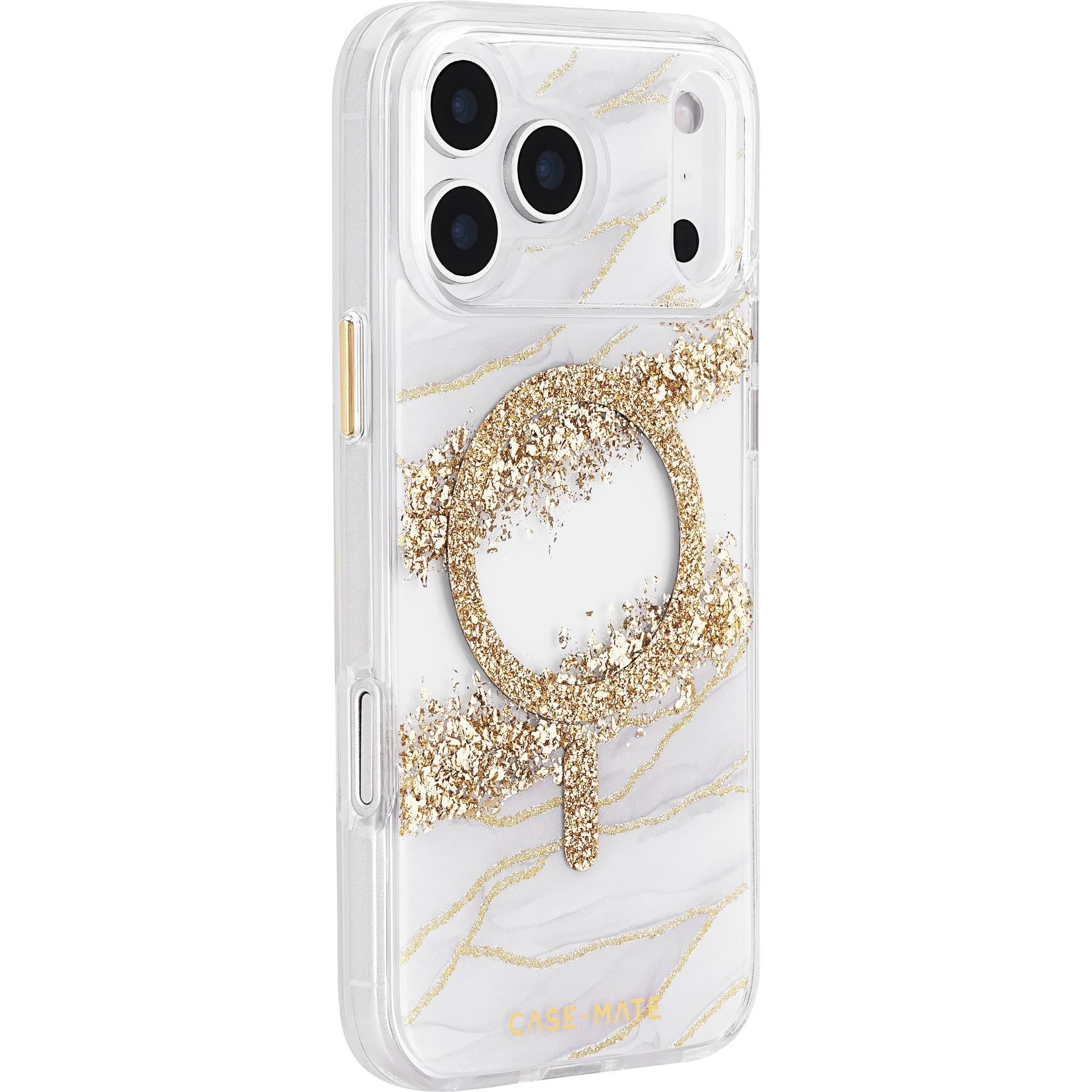 Case-Mate Karat Granite MagSafe Case for iPhone 17 Pro Max (Gold)