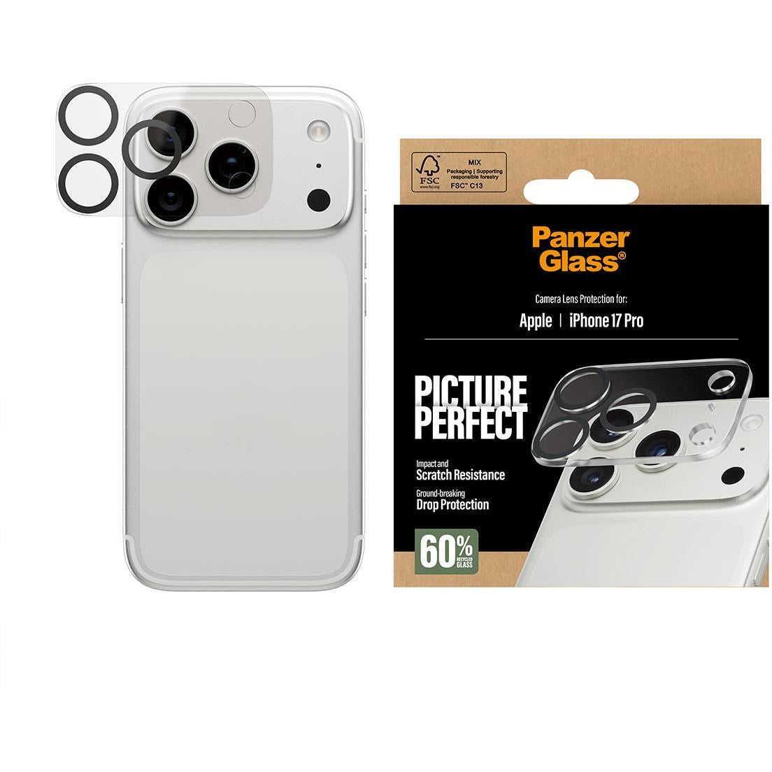 PanzerGlass PicturePerfect Lens Protector for iPhone 17 Pro