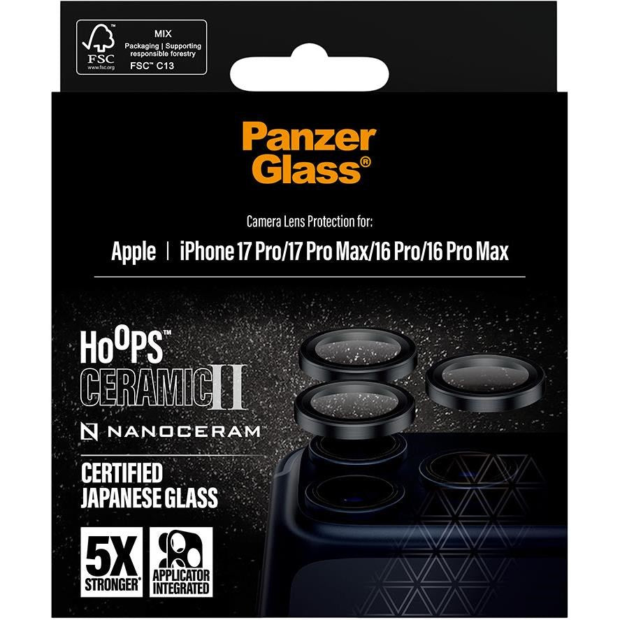 PanzerGlass Hoops Ceramic Lens Protector for iPhone 17 Pro/17 Pro Max