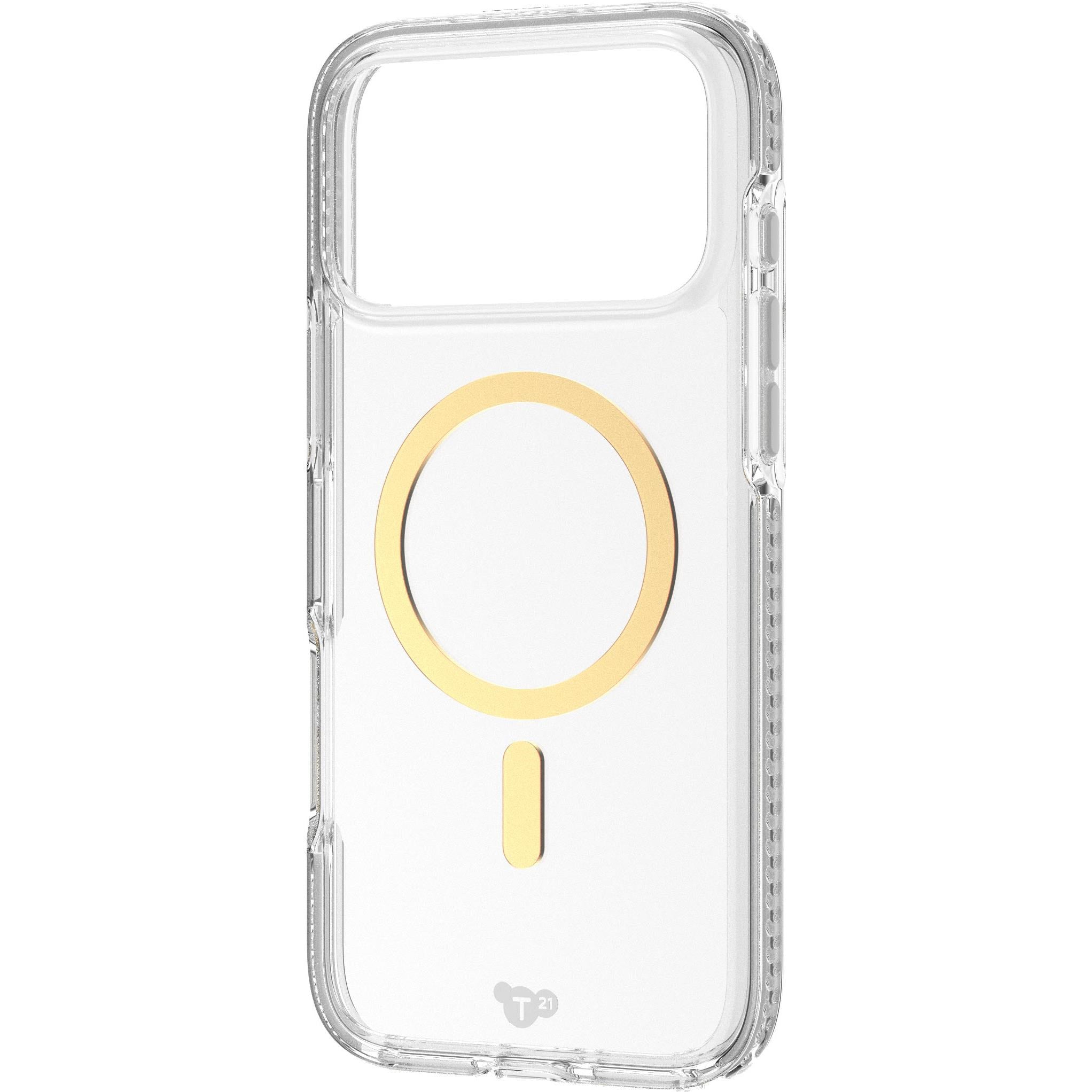 Tech21 EvoCrystal MagSafe Case for iPhone 17 Pro Max (Metallic Gold)