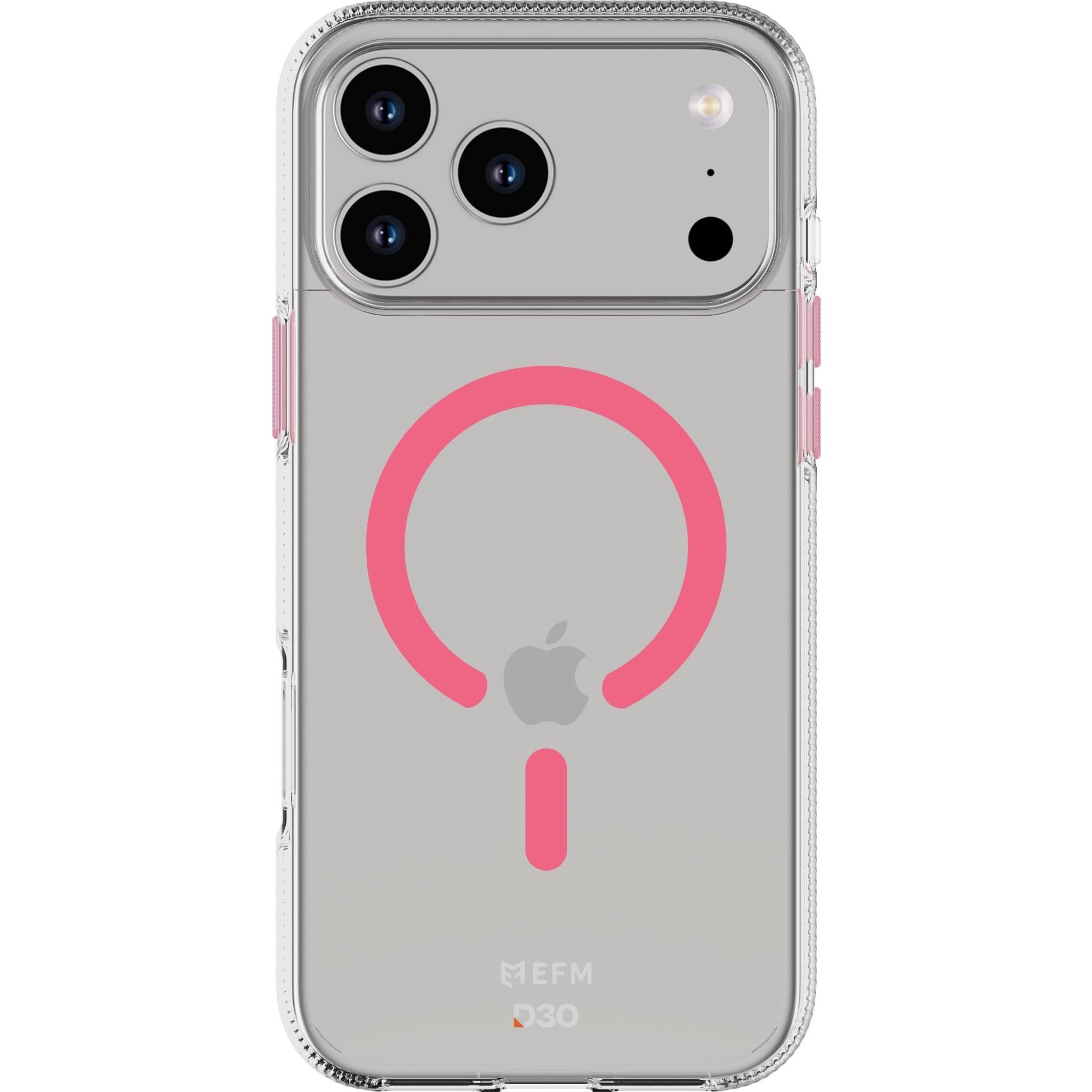EFM Ibiza Glow Case with D3O Zero for iPhone 17 Pro Max (Pink)