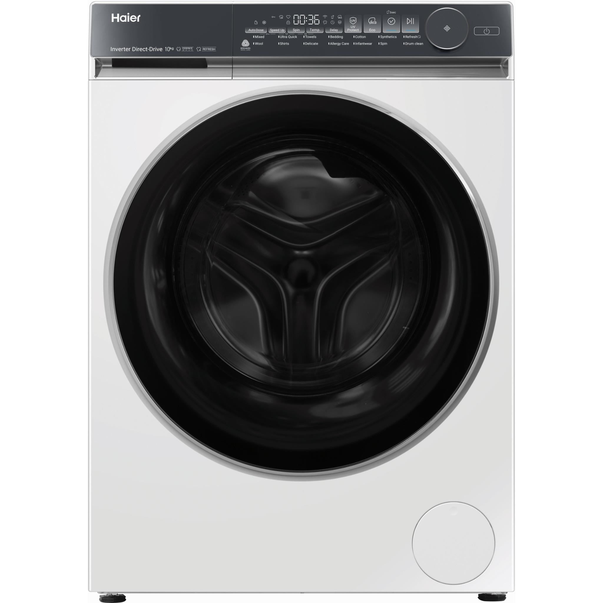 Haier HWF10NW1 10kg 500 Series Front Load Washer (White)