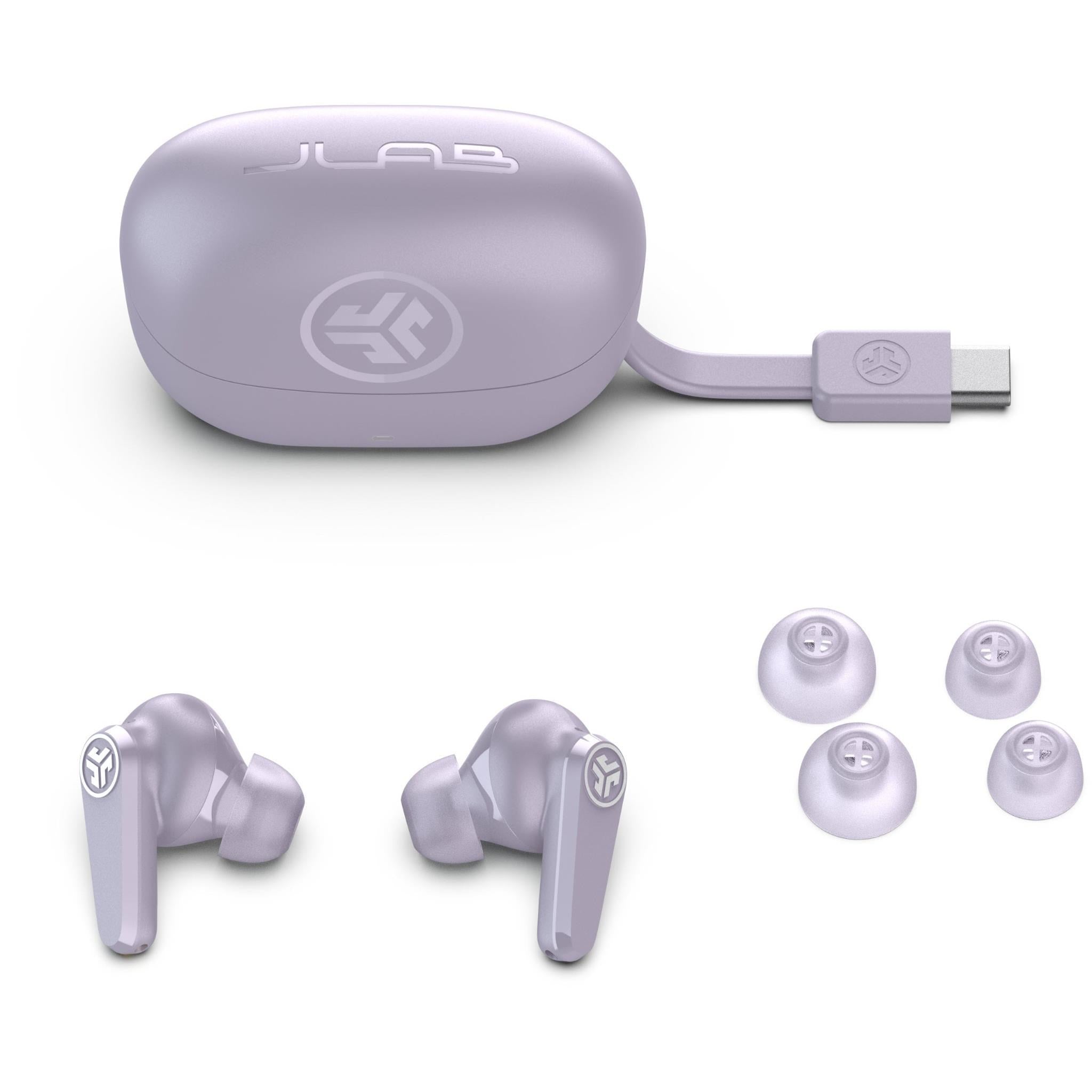 JLab Go Pods ANC True Wireless Earbuds (Lilac)