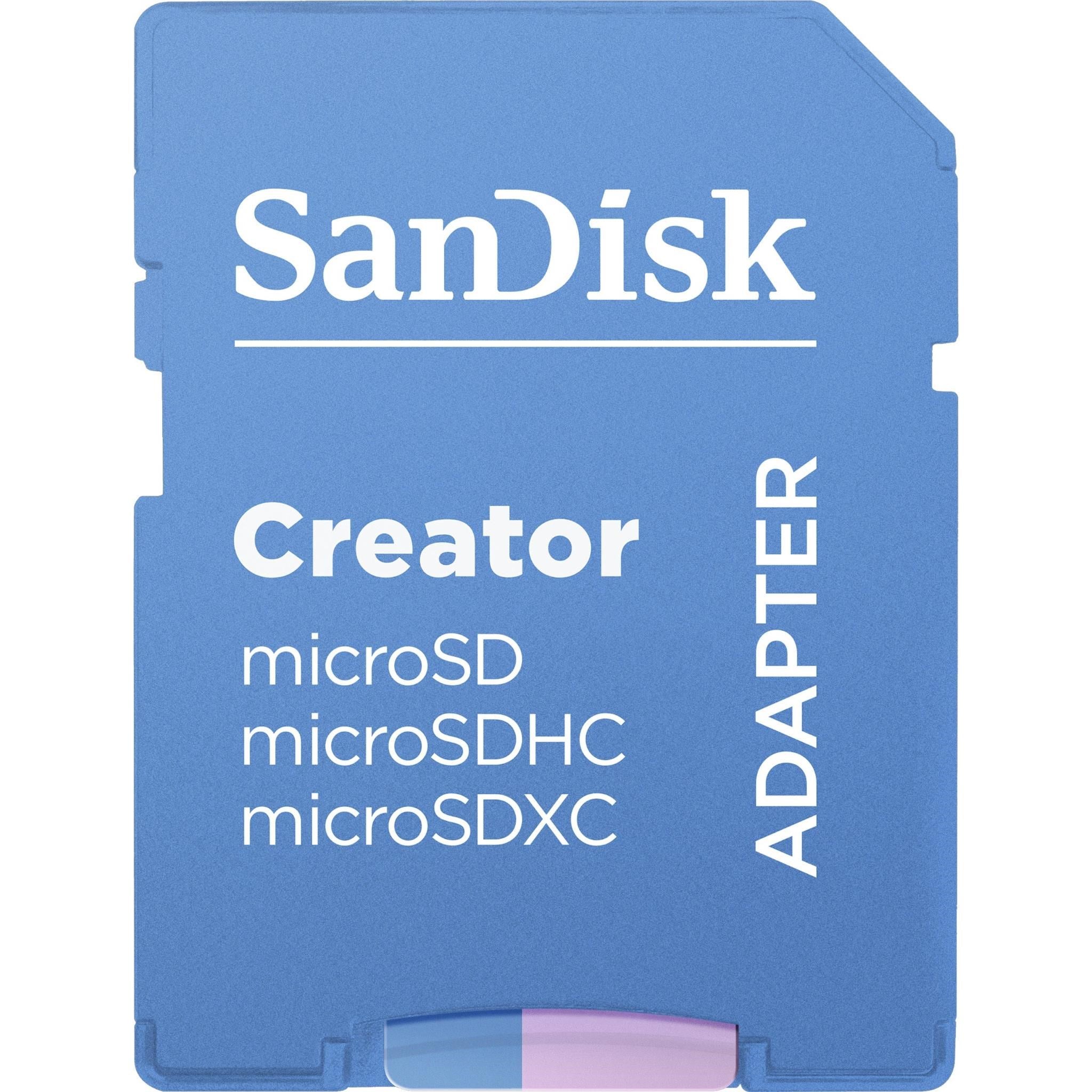 SanDisk® Creator microSD™ Card UHS-I with Adapter 256GB