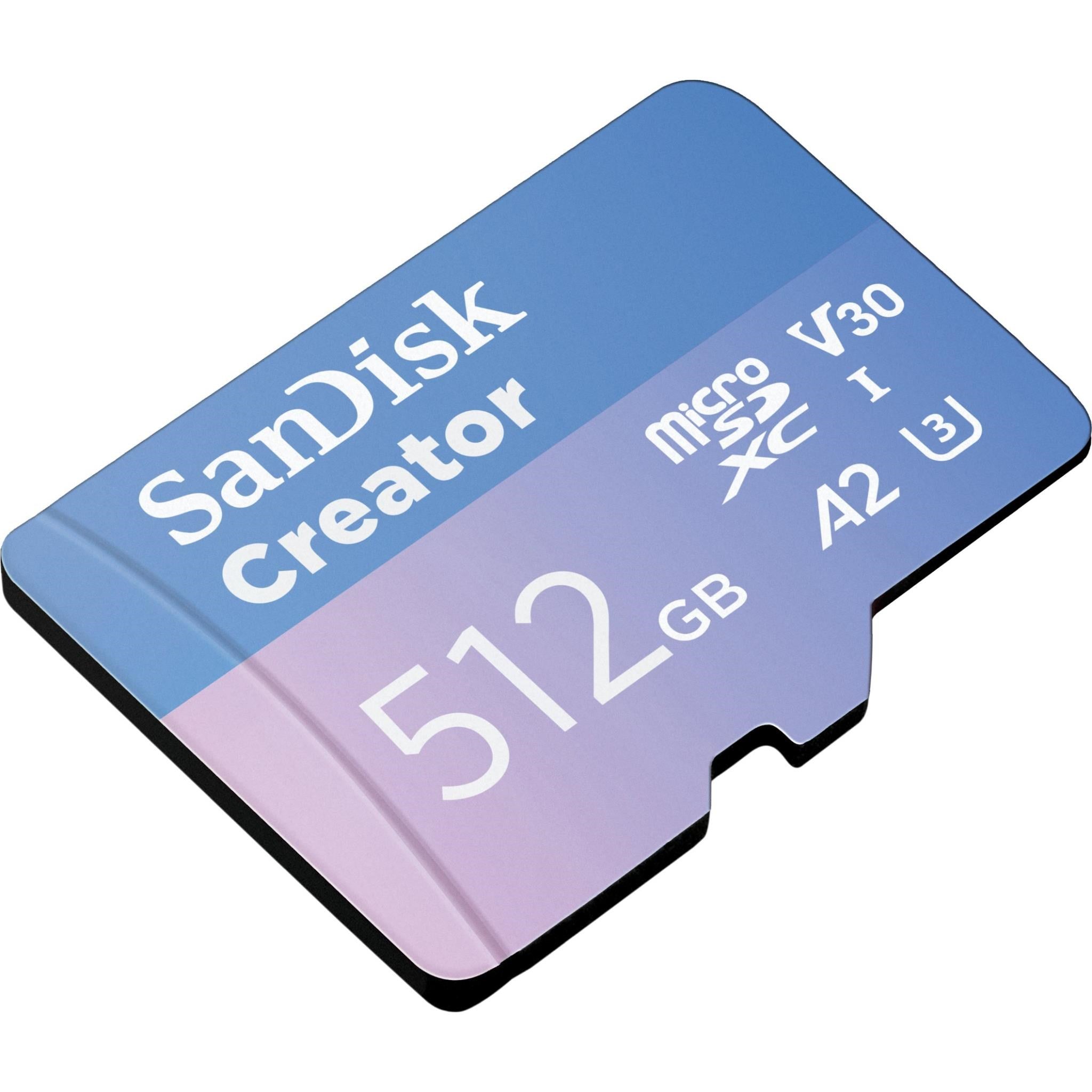 SanDisk® Creator microSD™ Card UHS-I with Adapter 512GB