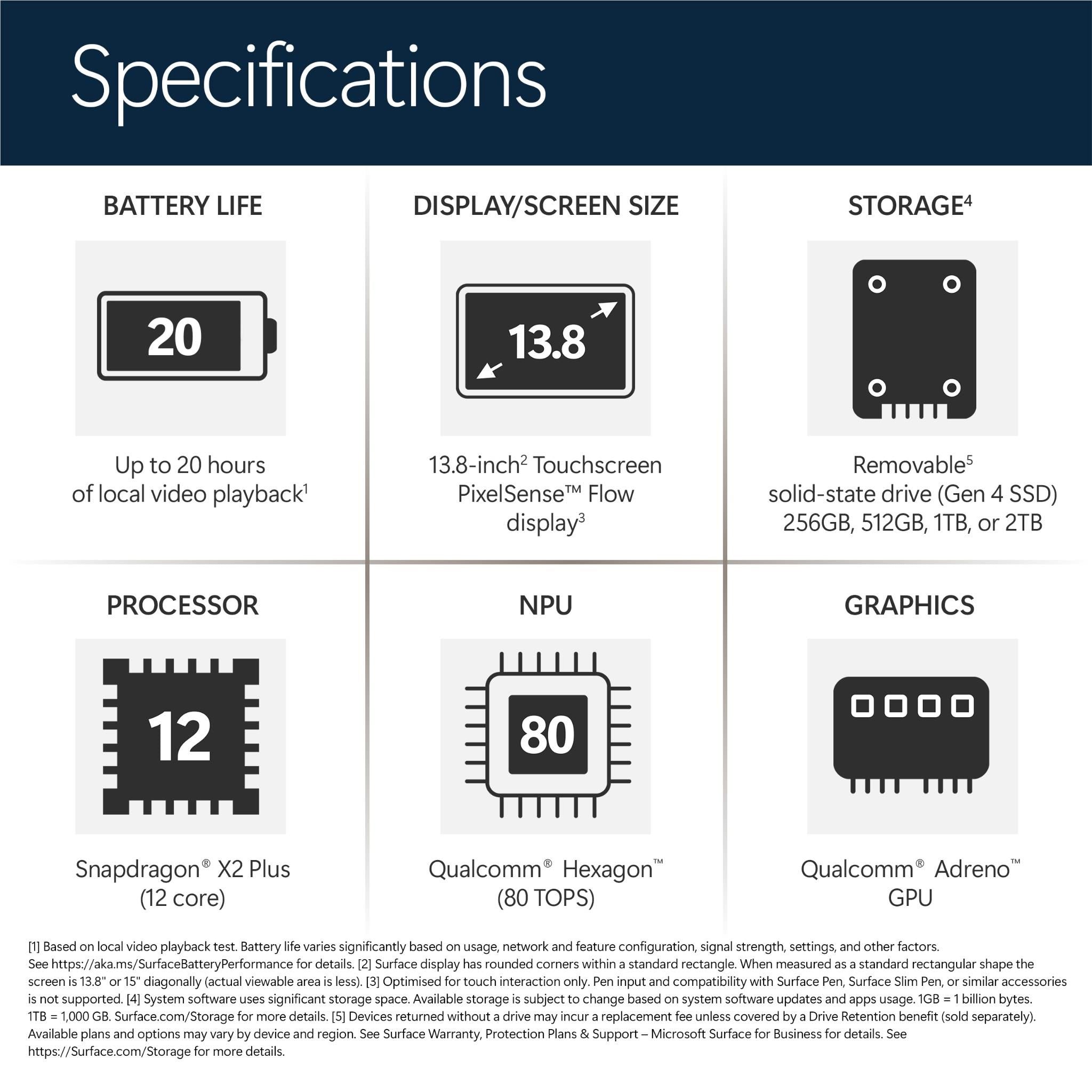 Microsoft Surface Laptop 13.8-inch Snapdragon X2 Elite 512GB/16GB Platinum (8th Edition)