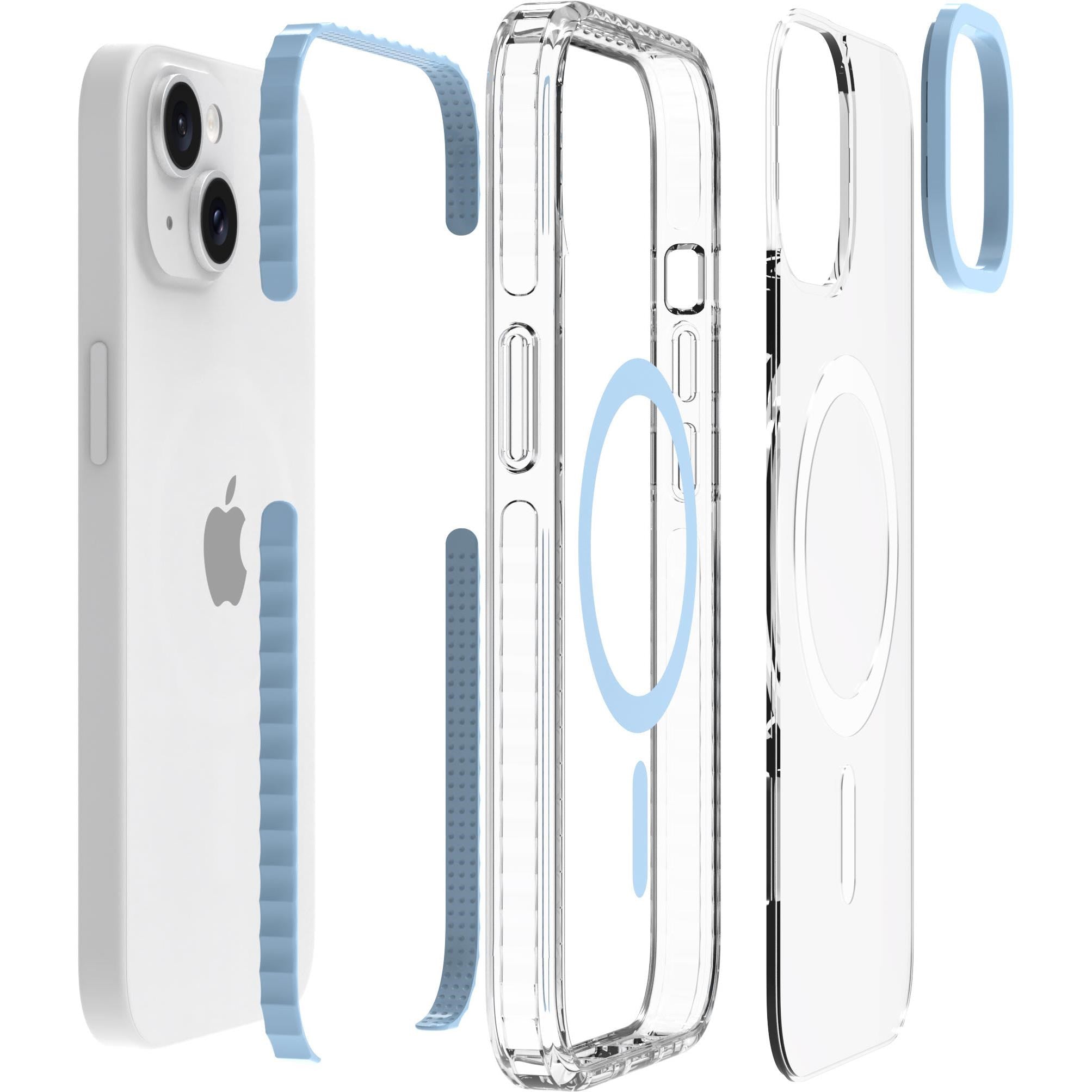 Cygnett Charge and Connect Magsafe Case for iPhone 17e/16e/15/14/13 (Blue)