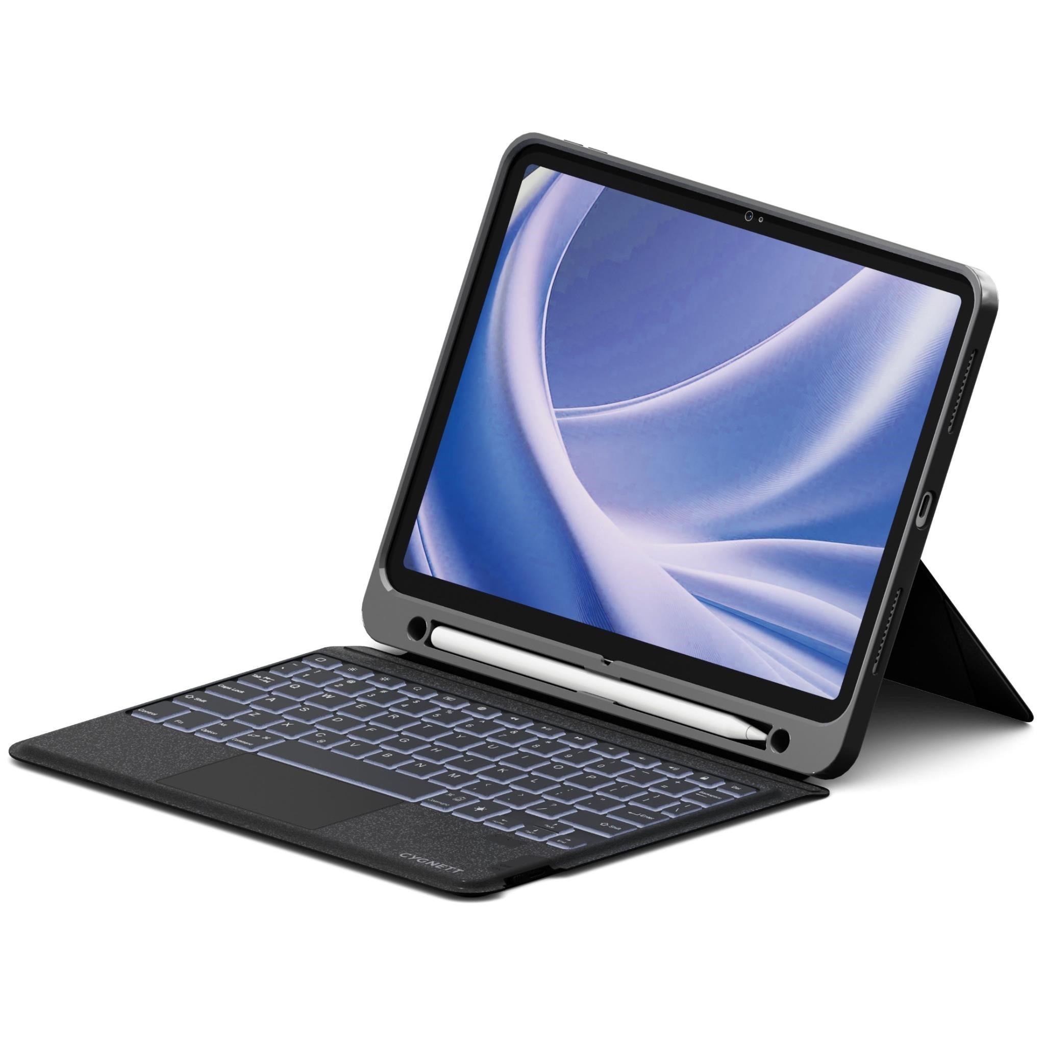 Cygnett Magnetic Keyboard Case for iPad Air 11' M4/M3/M2. iPad Air 10.9' Gen 4-5 (Black)